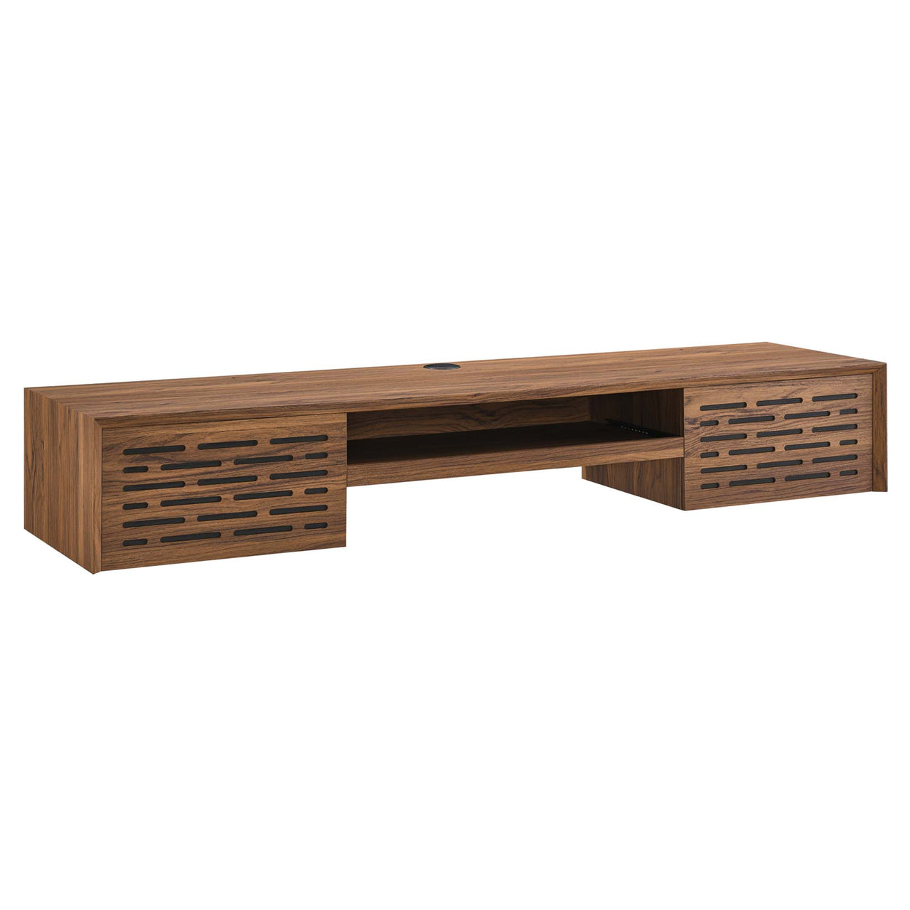 Veylith Floating Desk, Walnut