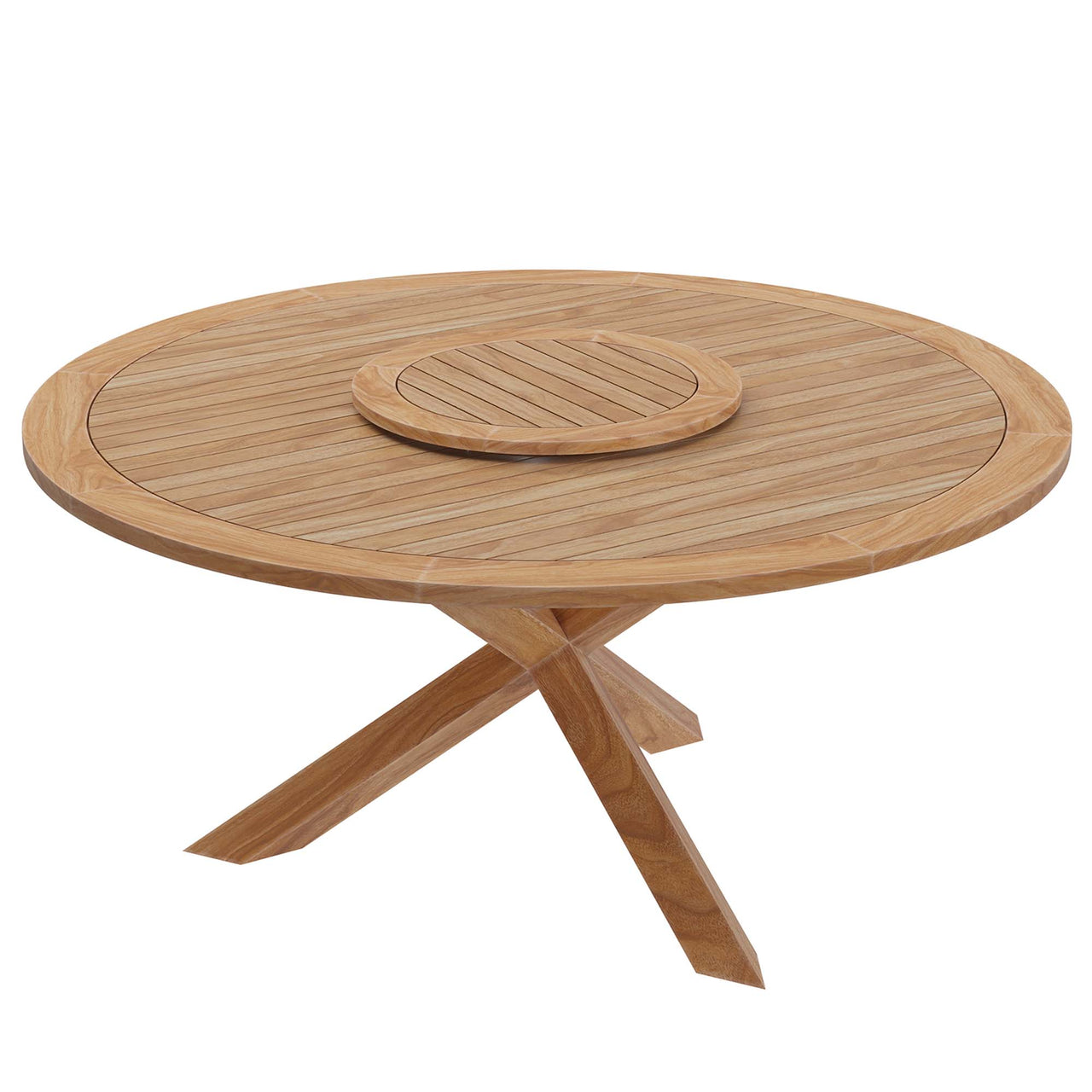 Veyra Alfresco Teak Dining Table, Natural Wood