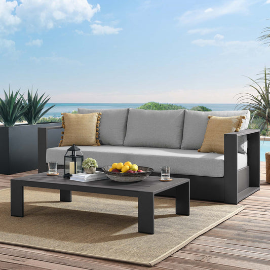 Tahlor 2-Piece Alfresco Powder-Coated Aluminum Set, Gray