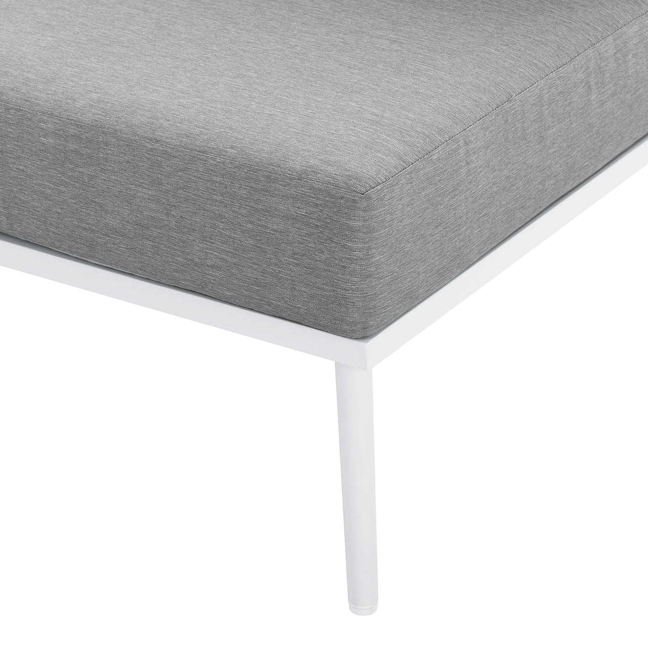 Stellan Alfresco L-Shaped Sectional, White & Gray