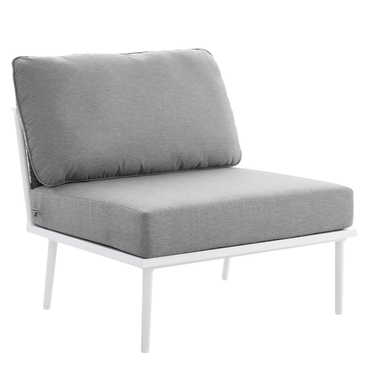 Stellan 3-Piece Alfresco Set, White & Gray