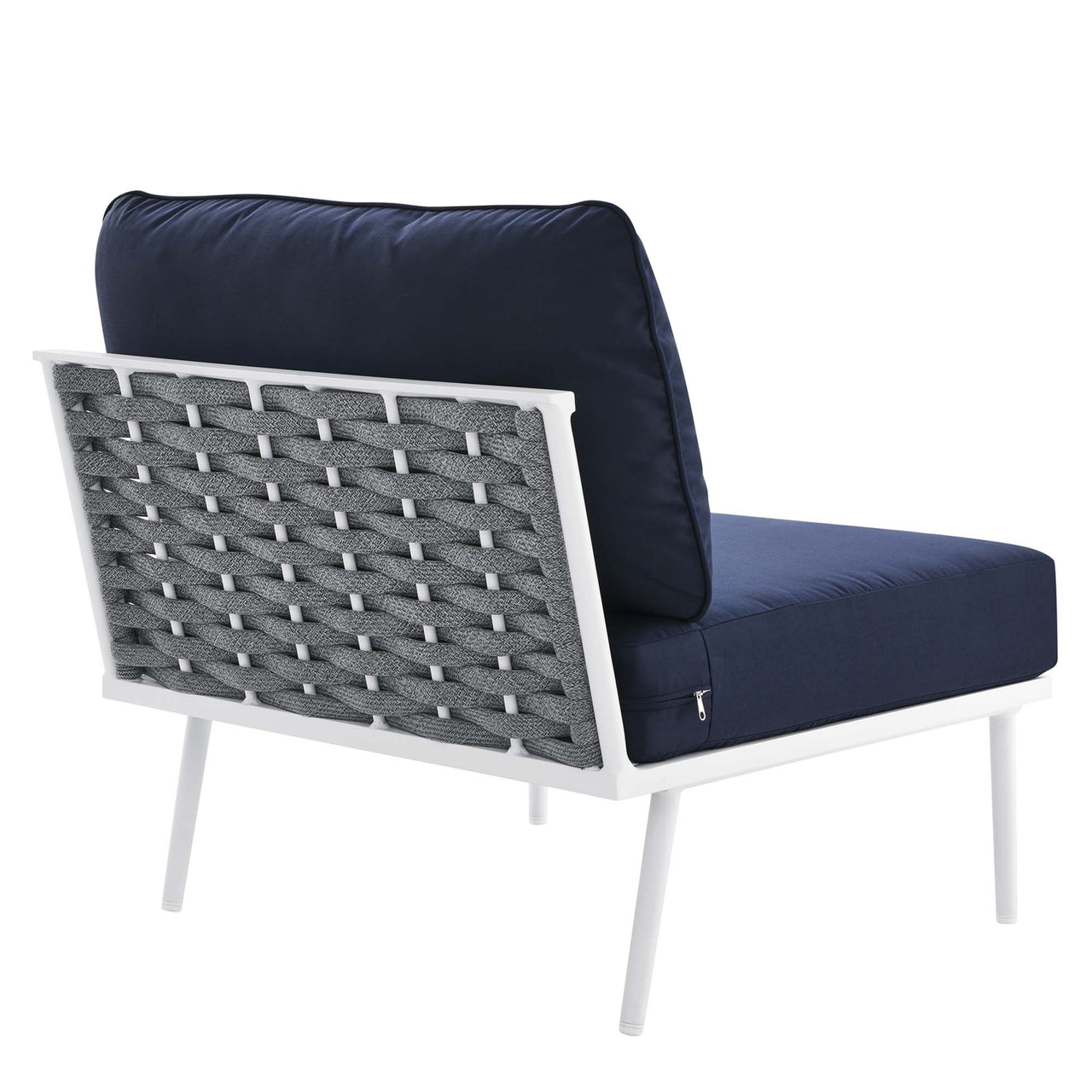 Stellan 3-Piece Alfresco Set, White & Navy