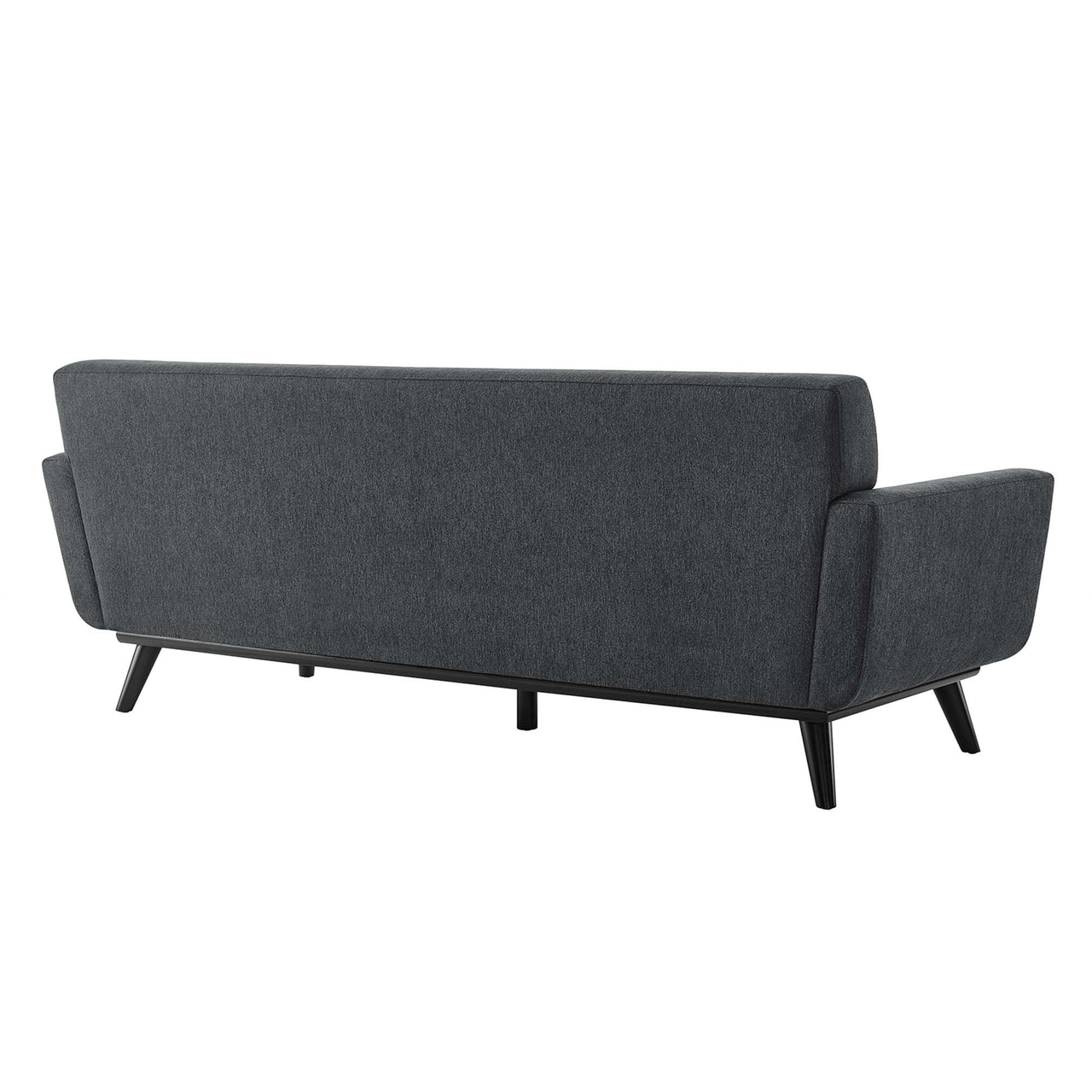 Rendezvous Herringbone Fabric Sofa, Charcoal