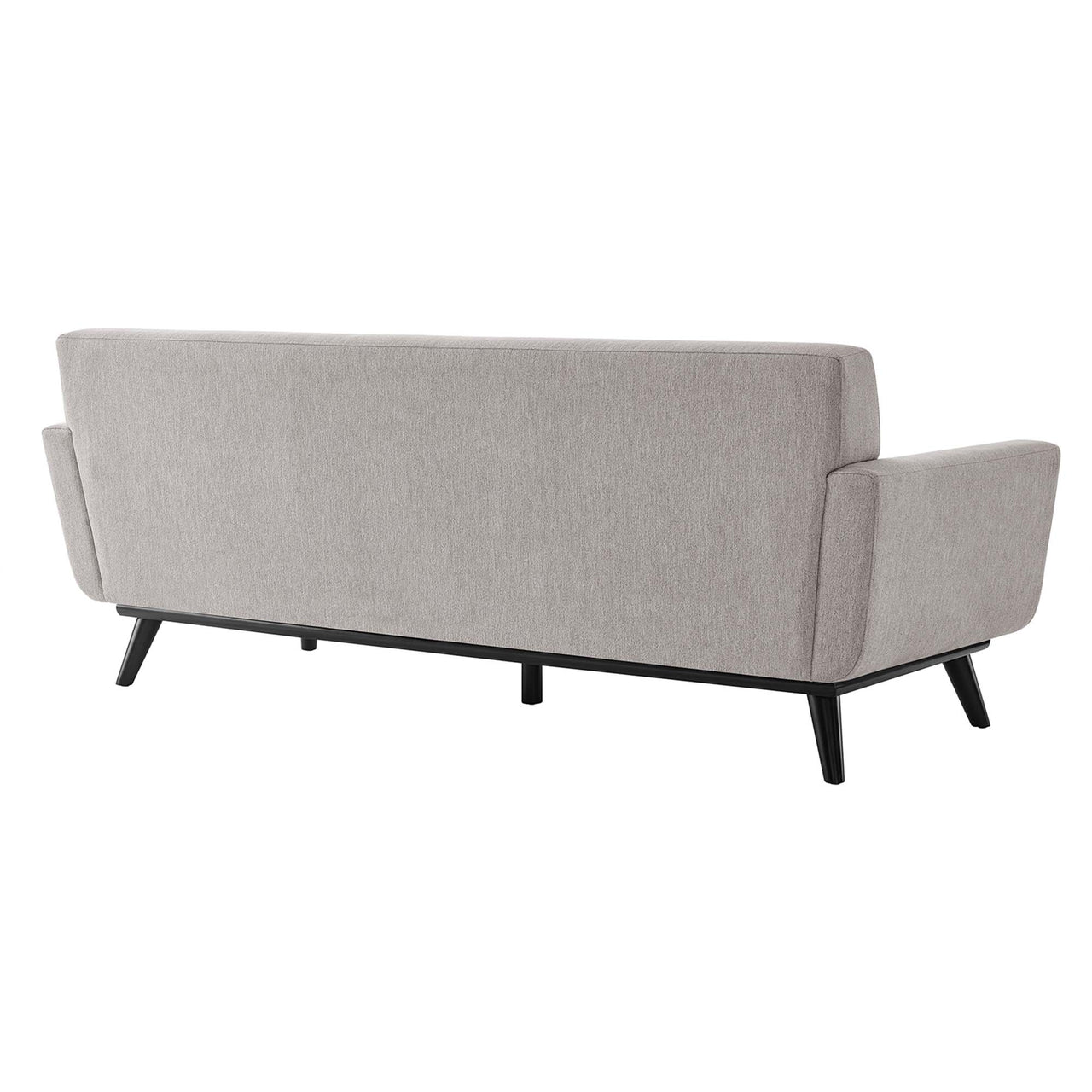Rendezvous Herringbone Fabric Sofa, Light Gray