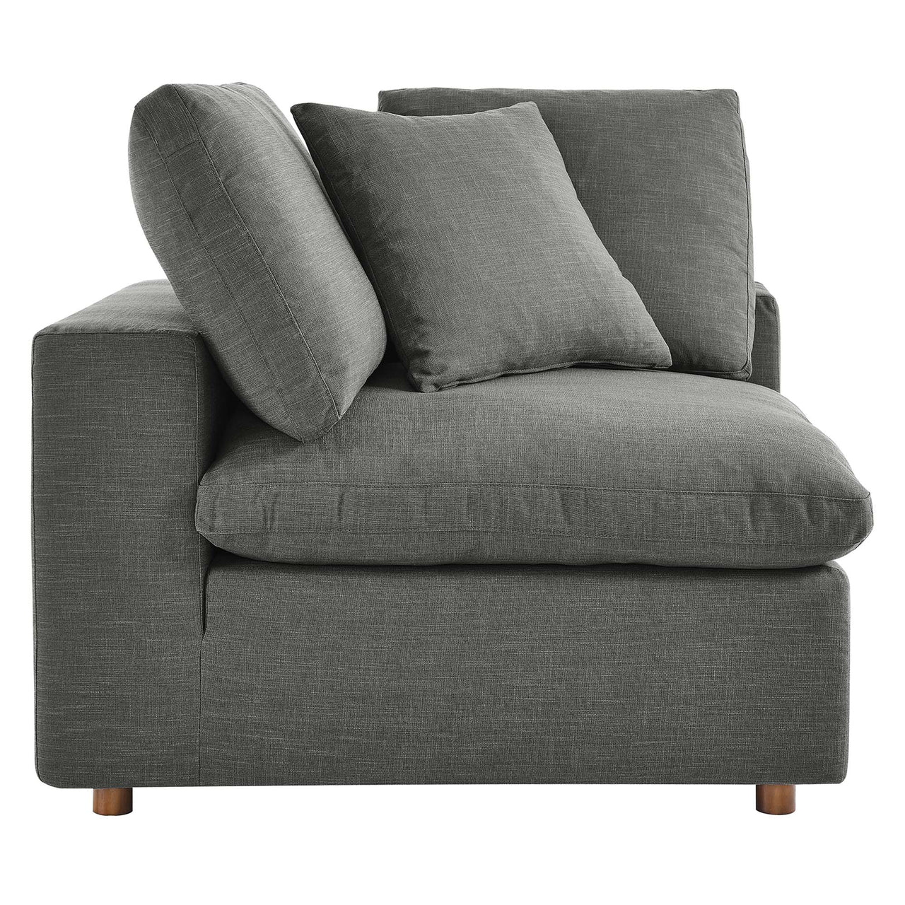 Commix 6-Piece Down Filled Overstuffed Sectional, Gray
