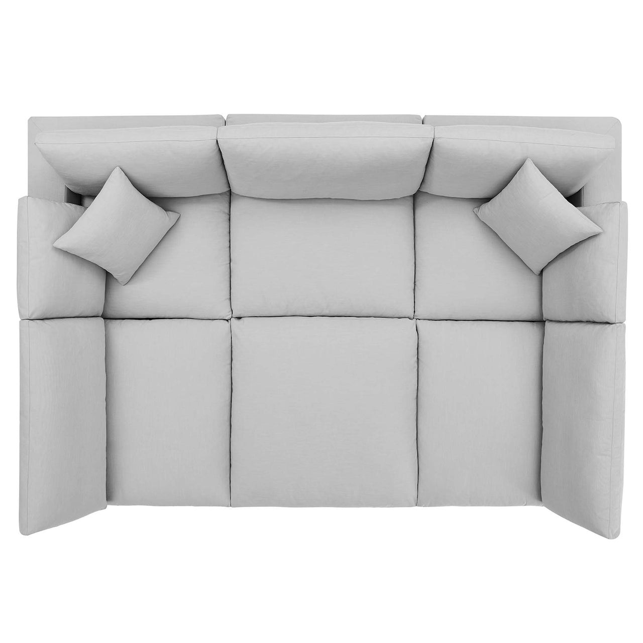 Angelic 6-Piece Cloudblend Sectional, Light Gray