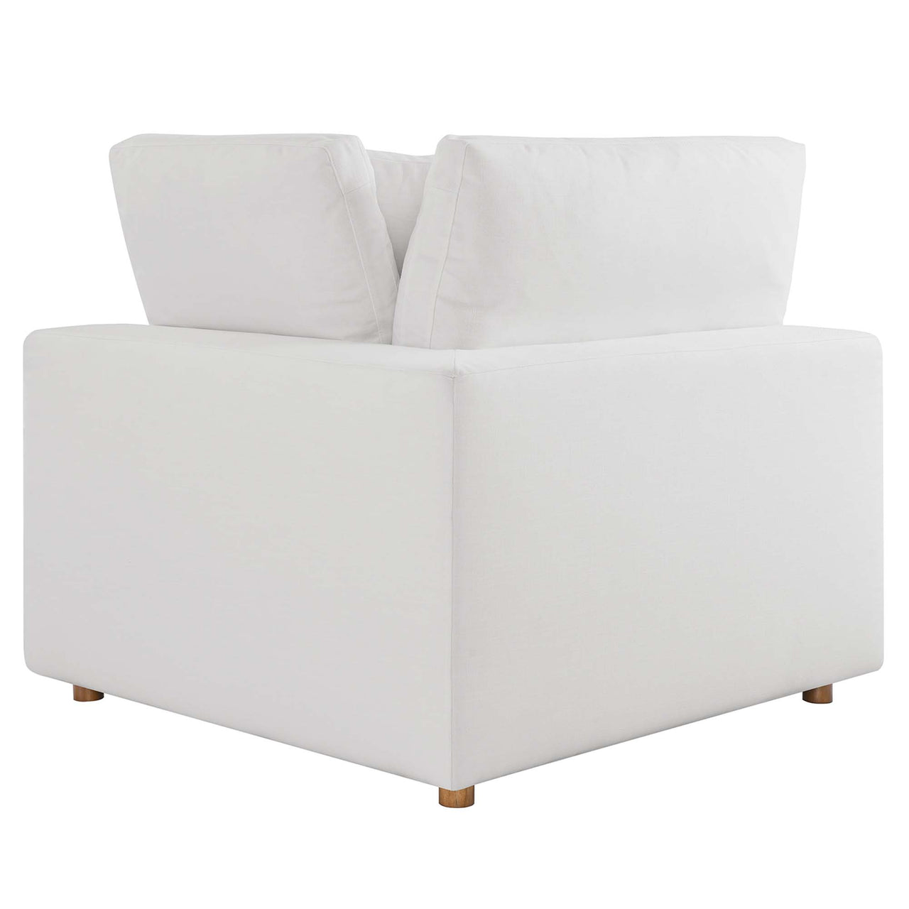 Commix 6-Piece Down Filled Overstuffed Sectional, Pure White