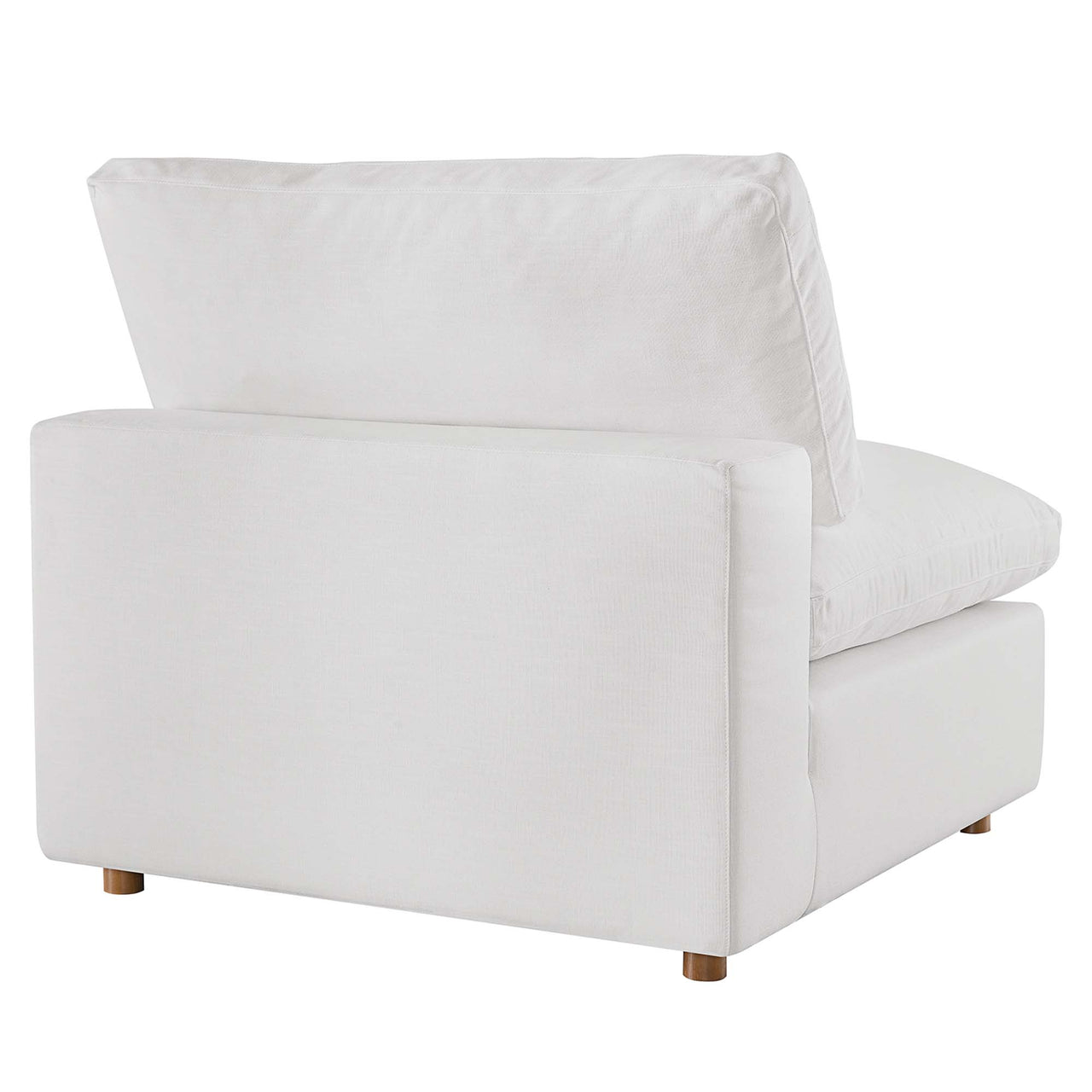Commix 6-Piece Down Filled Overstuffed Sectional, Pure White