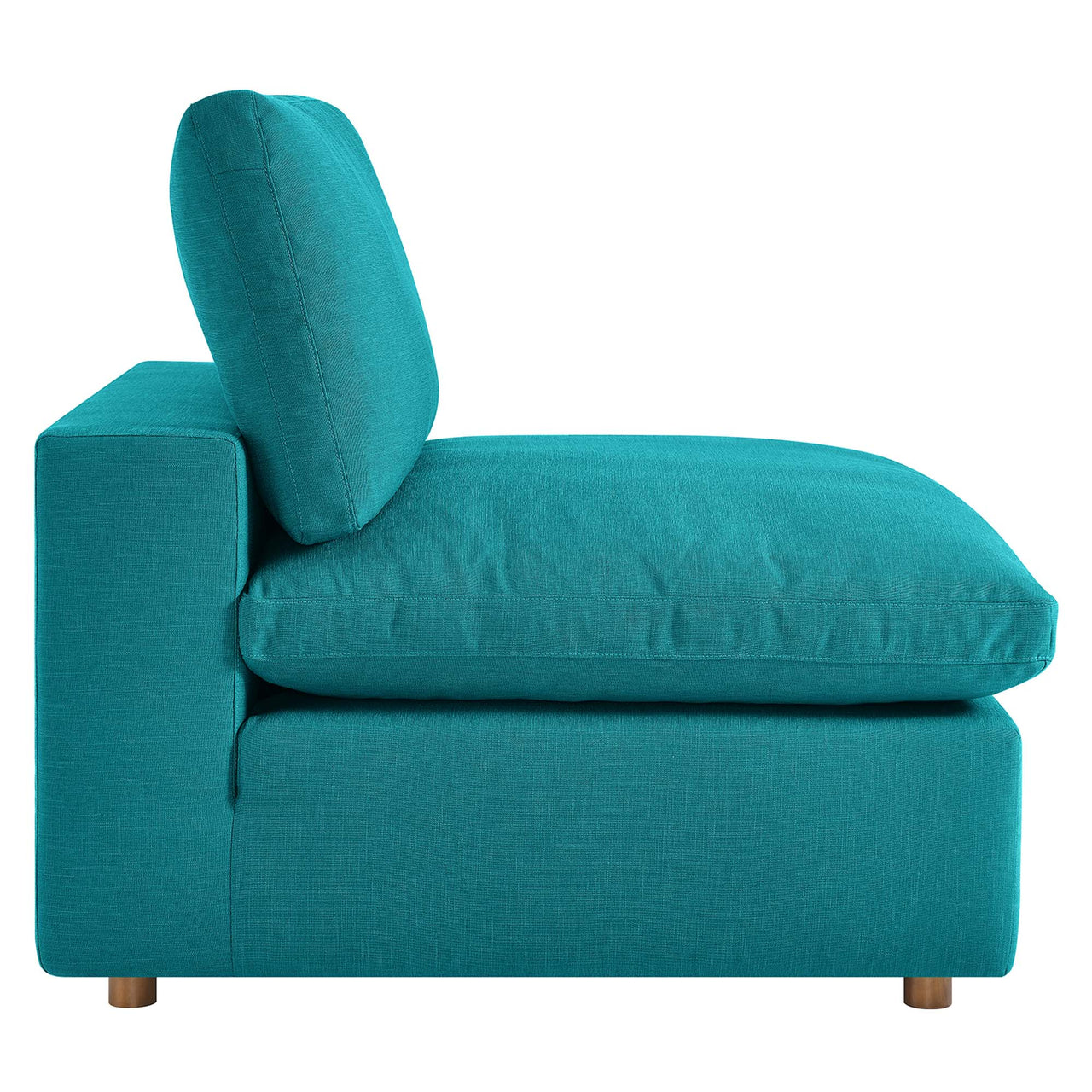 Commix 6-Piece Down Filled Overstuffed Sectional, Teal