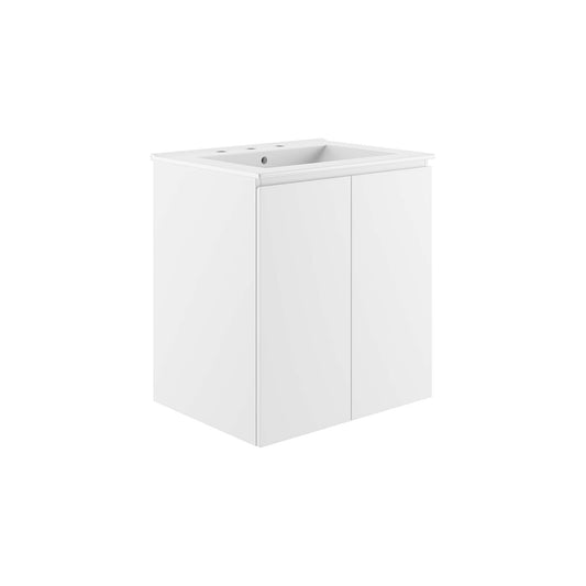 Brittney Floating Vanity Unit, Small, White