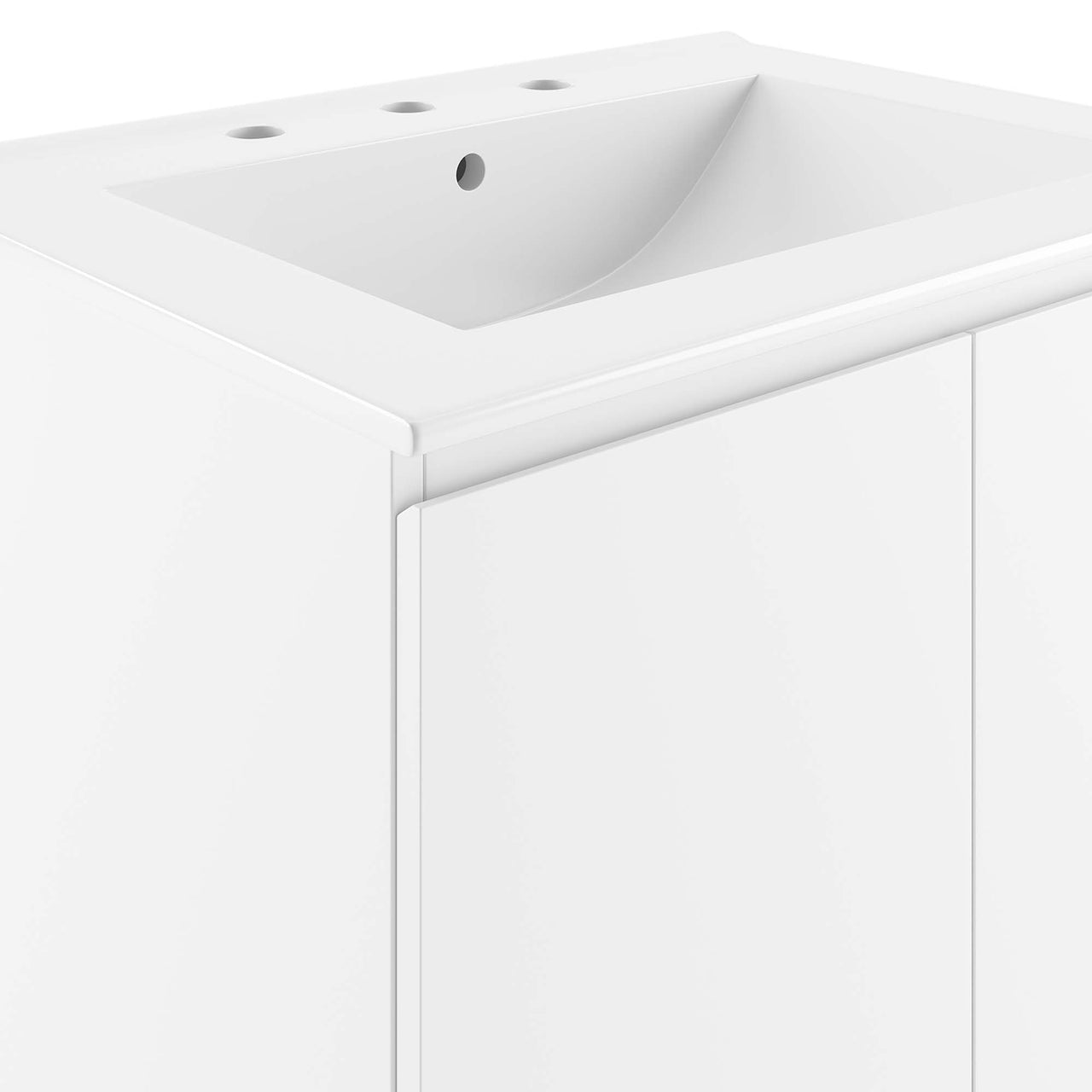 Brittney Floating Vanity Unit, Small, White