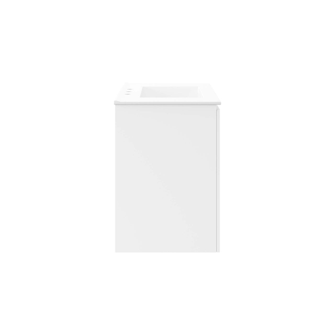 Brittney Floating Vanity Unit, Medium, White