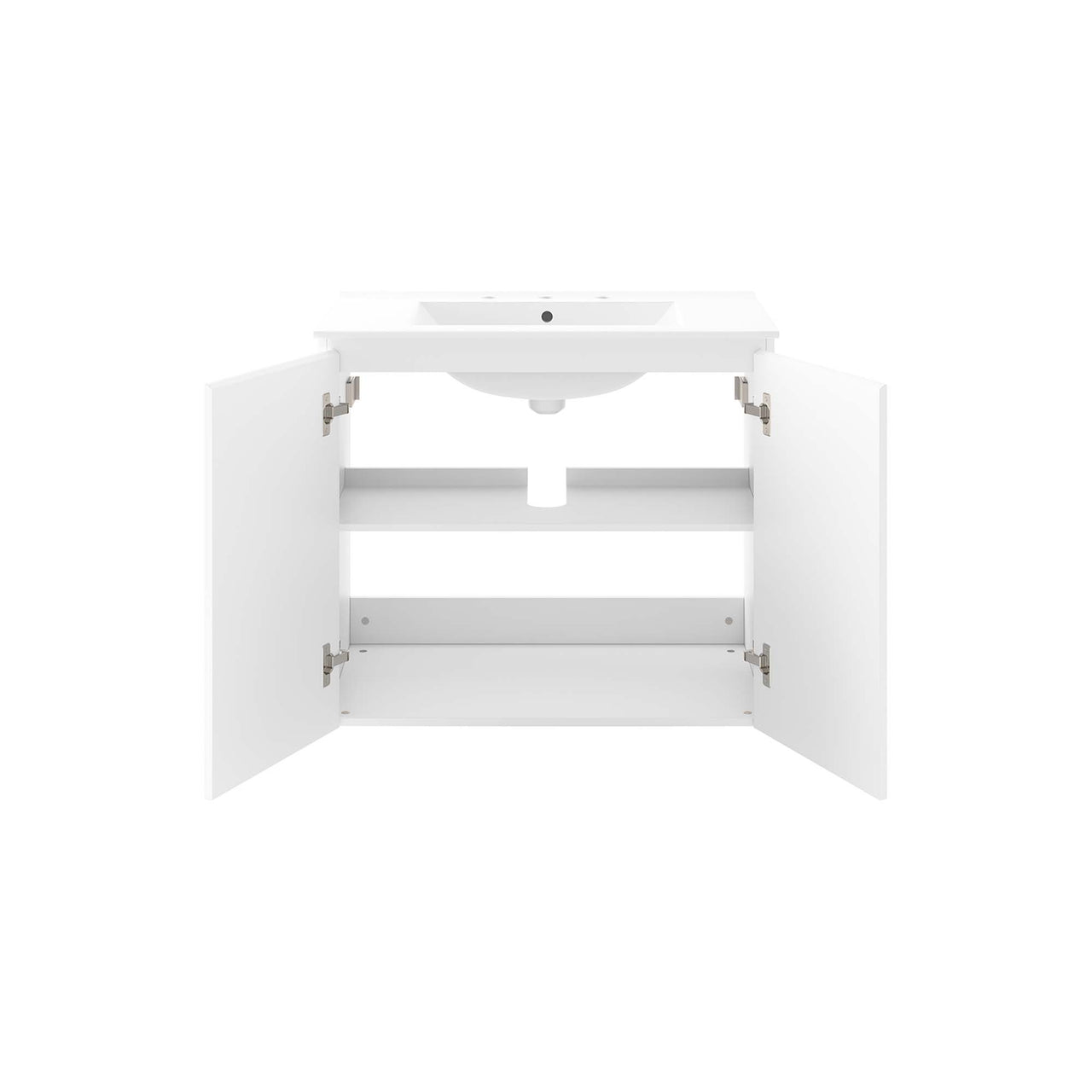 Brittney Floating Vanity Unit, Medium, White