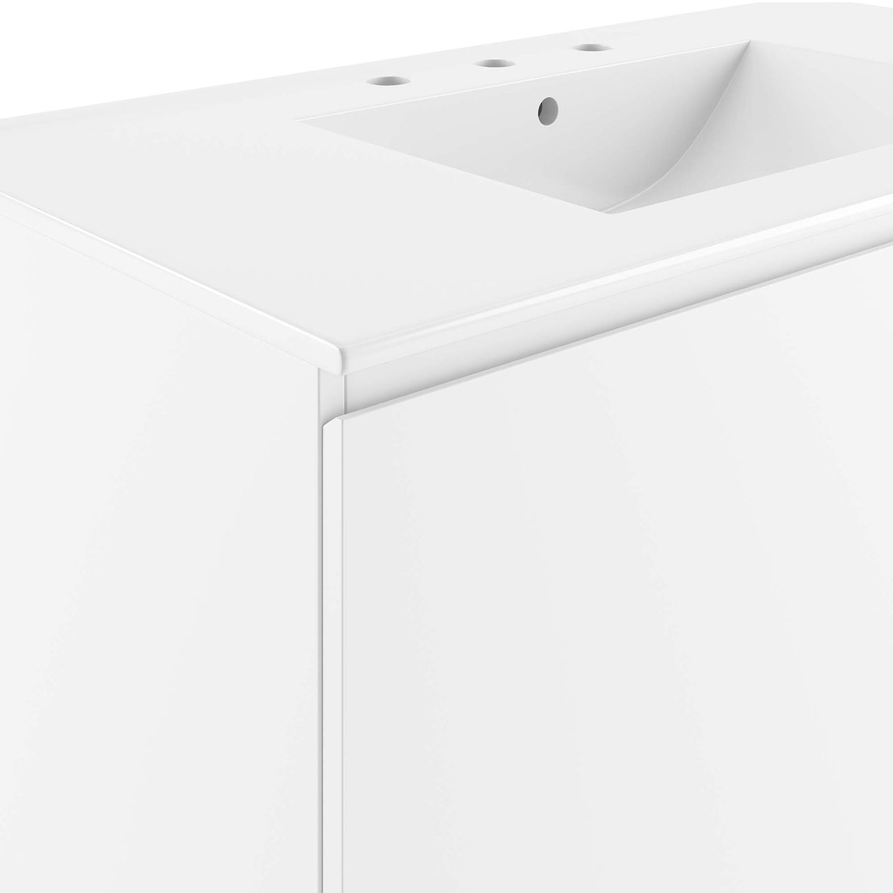 Brittney Floating Vanity Unit, Large, White