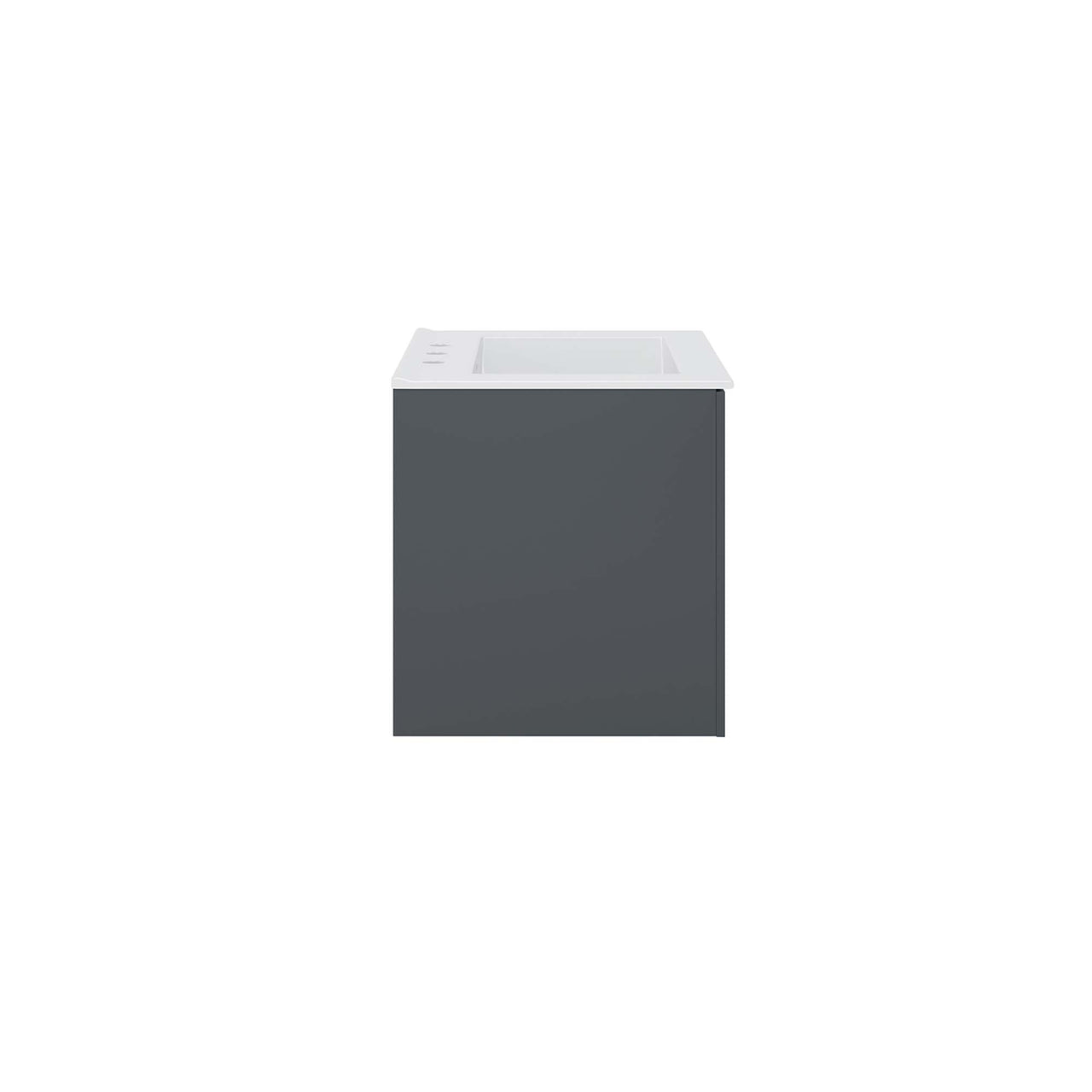 Verin Vanity Unit, Small, Gray & White