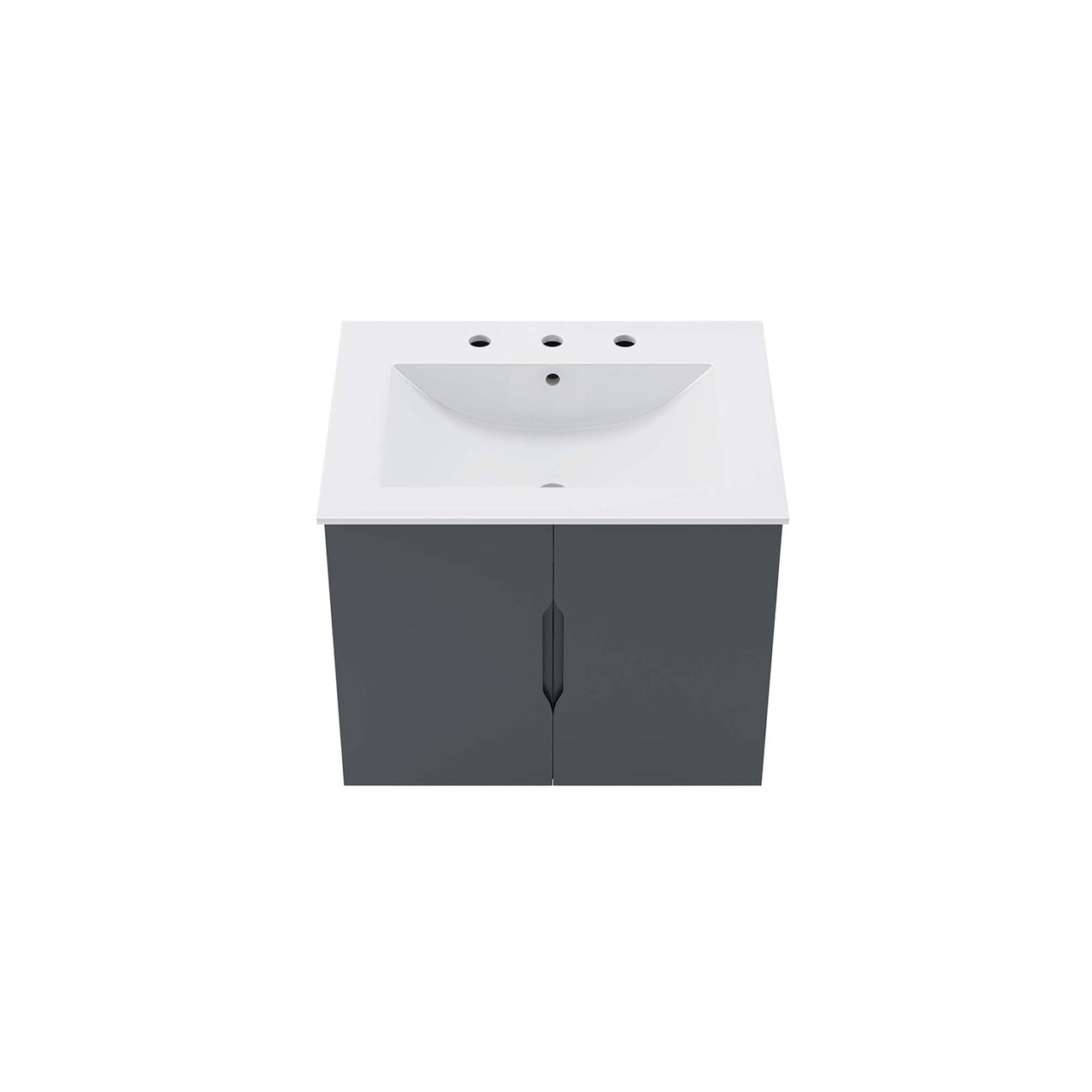 Verin Vanity Unit, Small, Gray & White