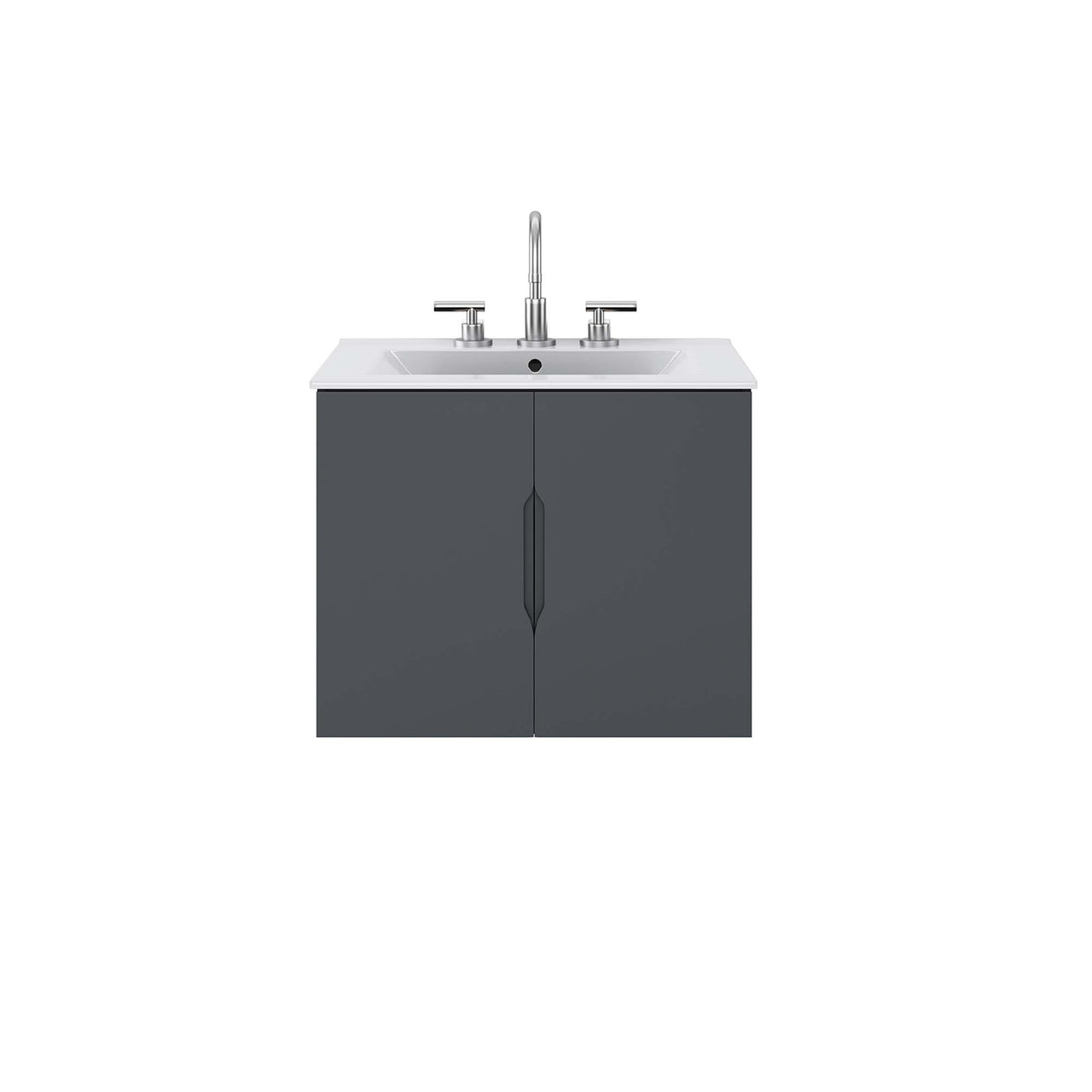 Verin Vanity Unit, Small, Gray & White