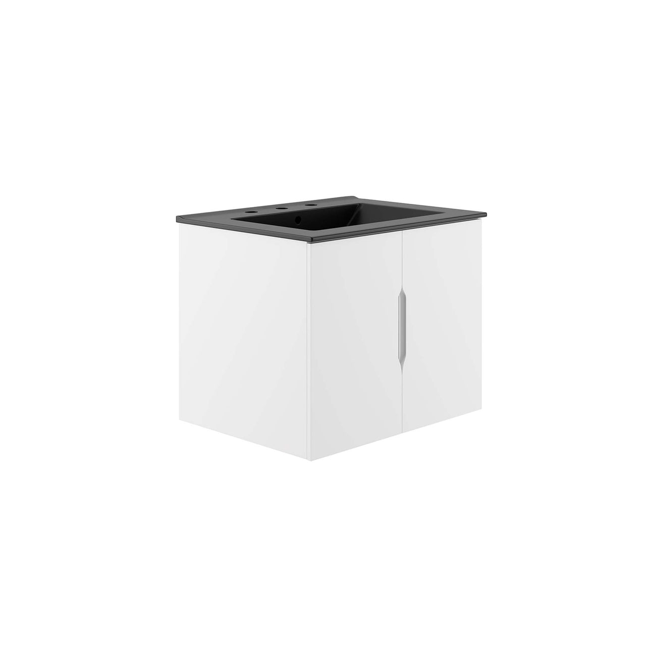 Verin Vanity Unit, Small, White & Black