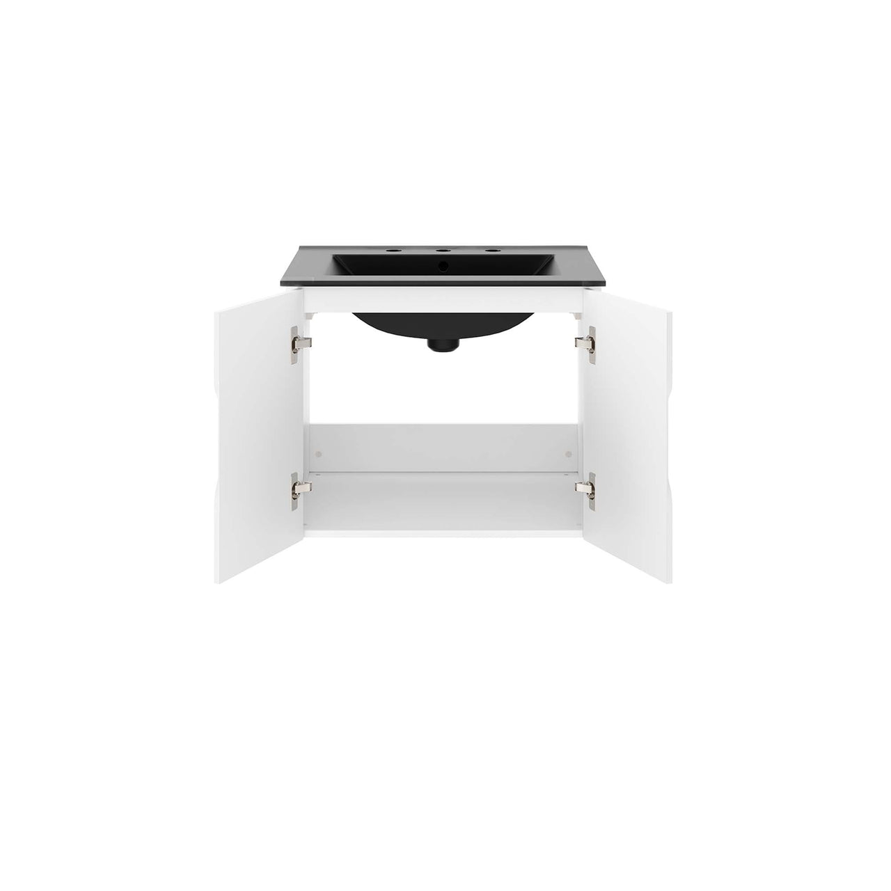 Verin Vanity Unit, Small, White & Black