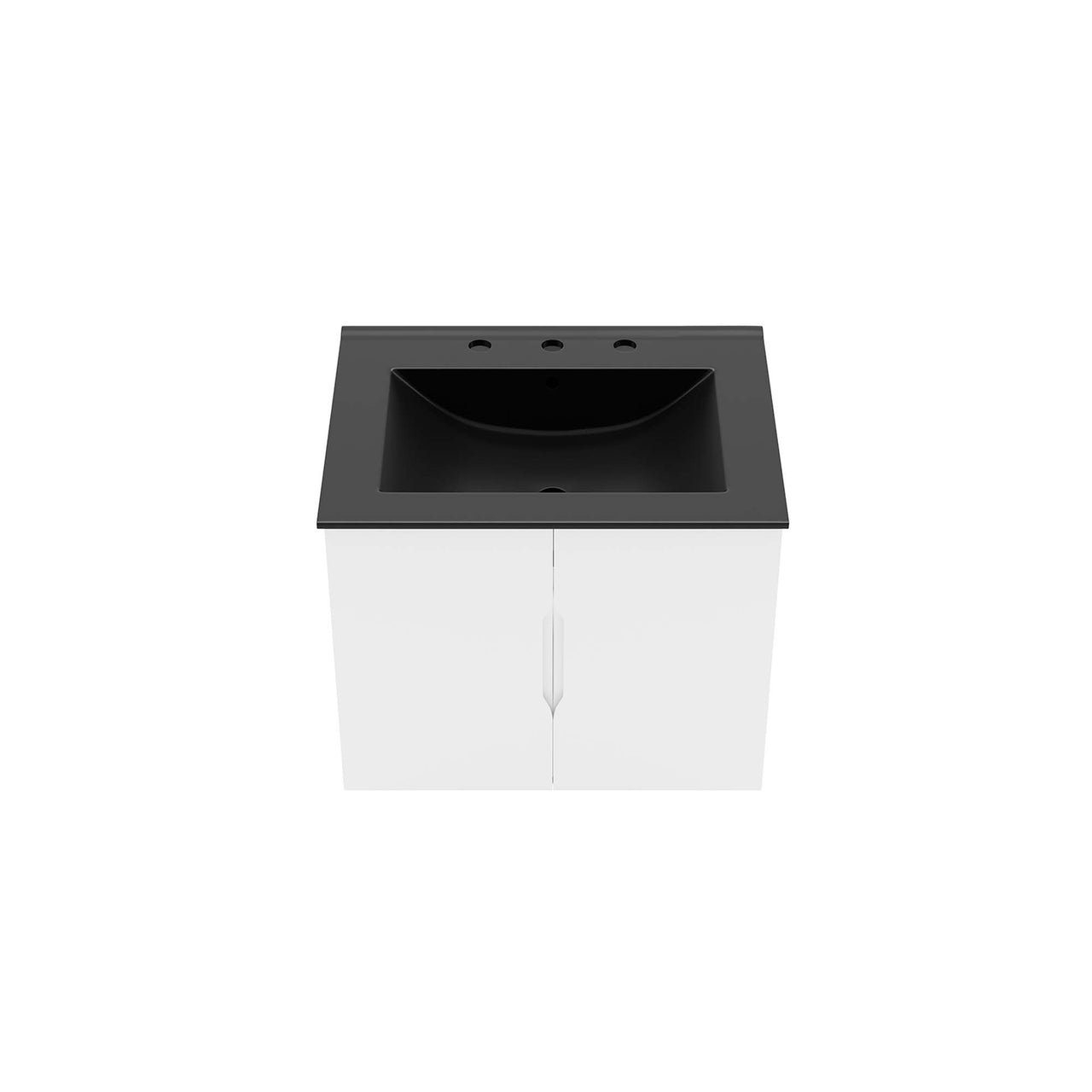 Verin Vanity Unit, Small, White & Black