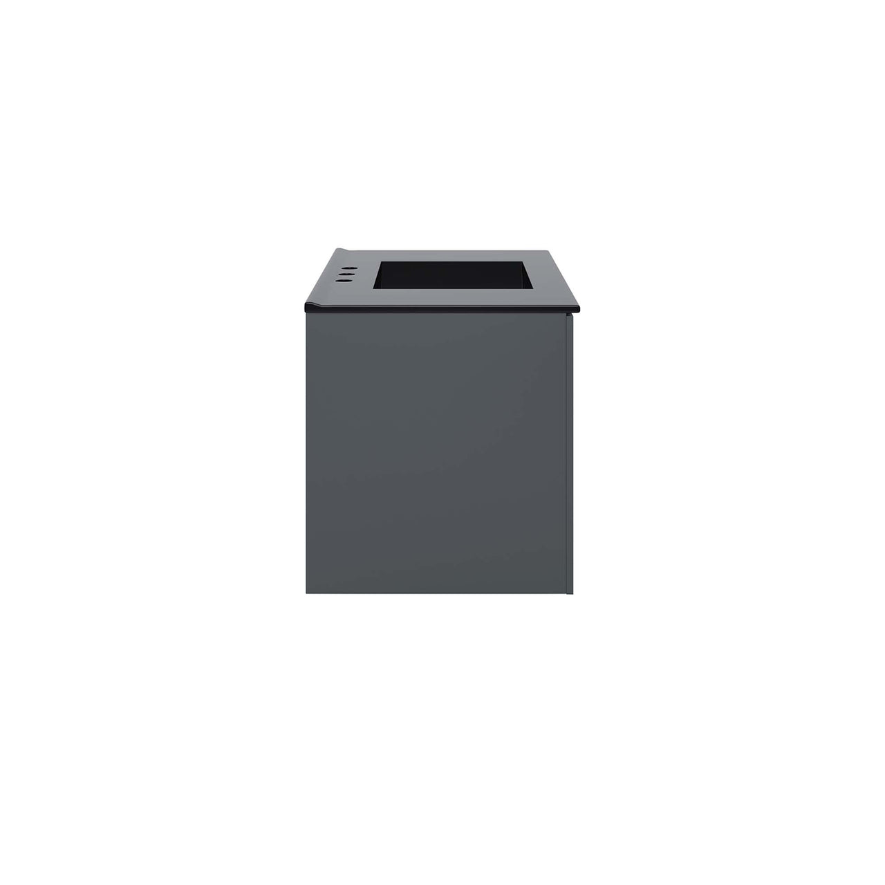Verin Vanity Unit, Large, Gray & Black