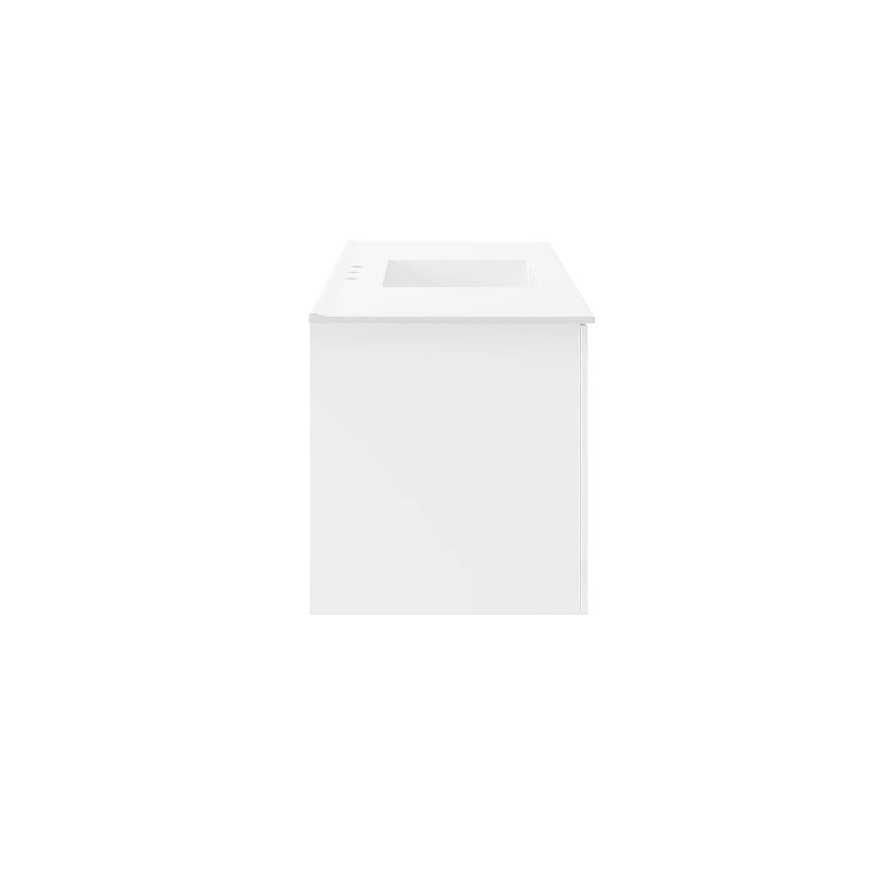 Verin Single Sink Vanity Unit, Extra Large, White