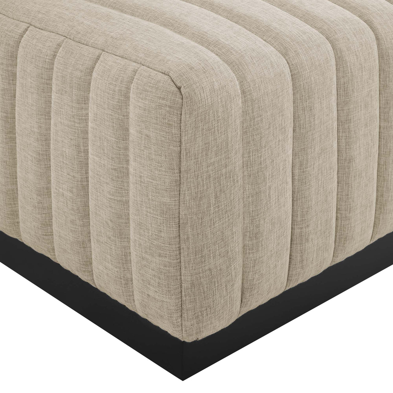 Evoke 6-Piece Fabric Sectional, Black & Beige