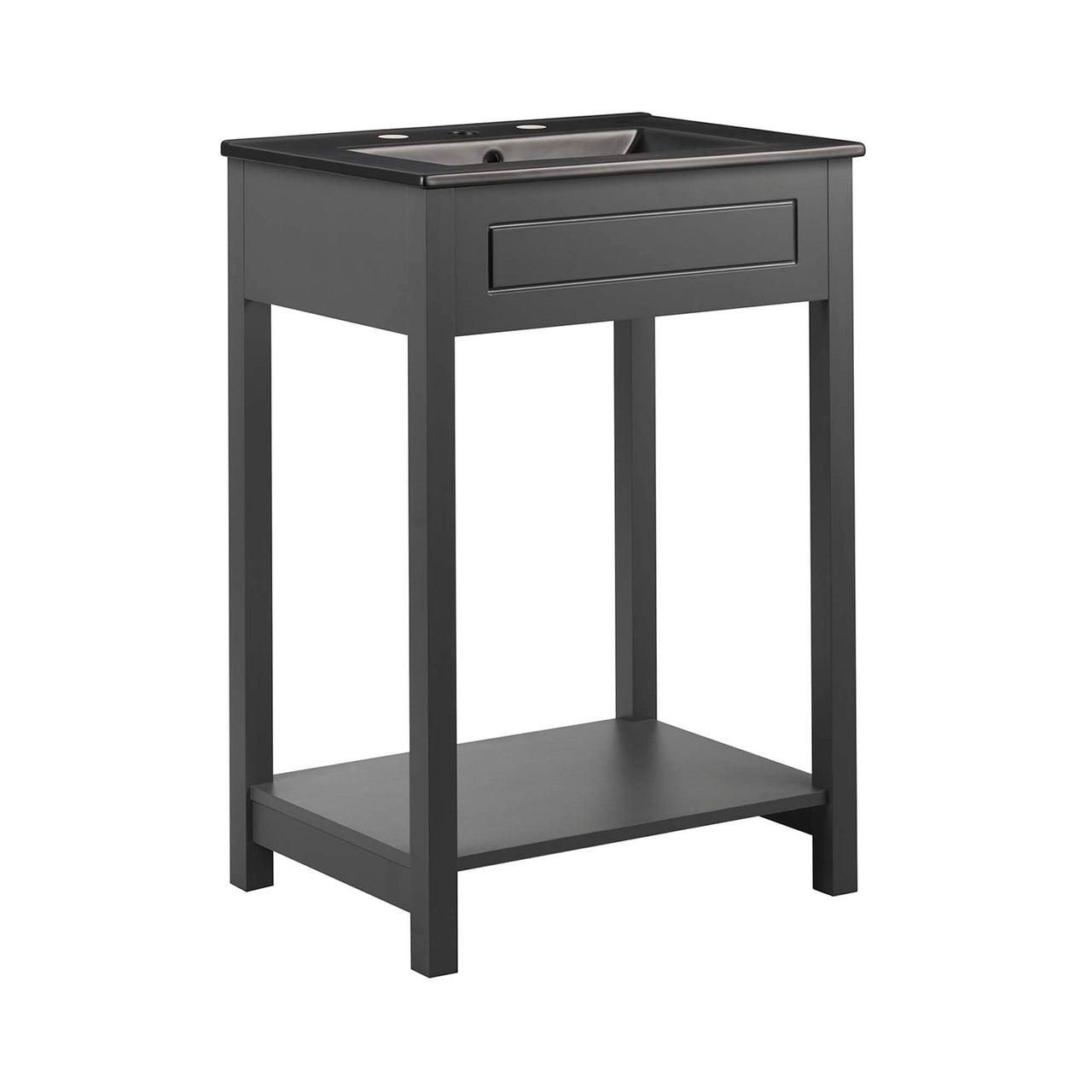 Altis Vanity Unit, Small, Gray & Black