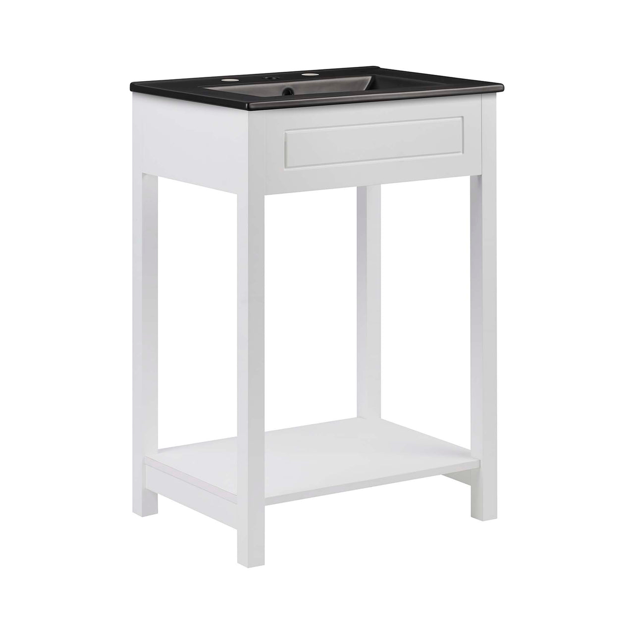Altis Vanity Unit, Small, White & Black