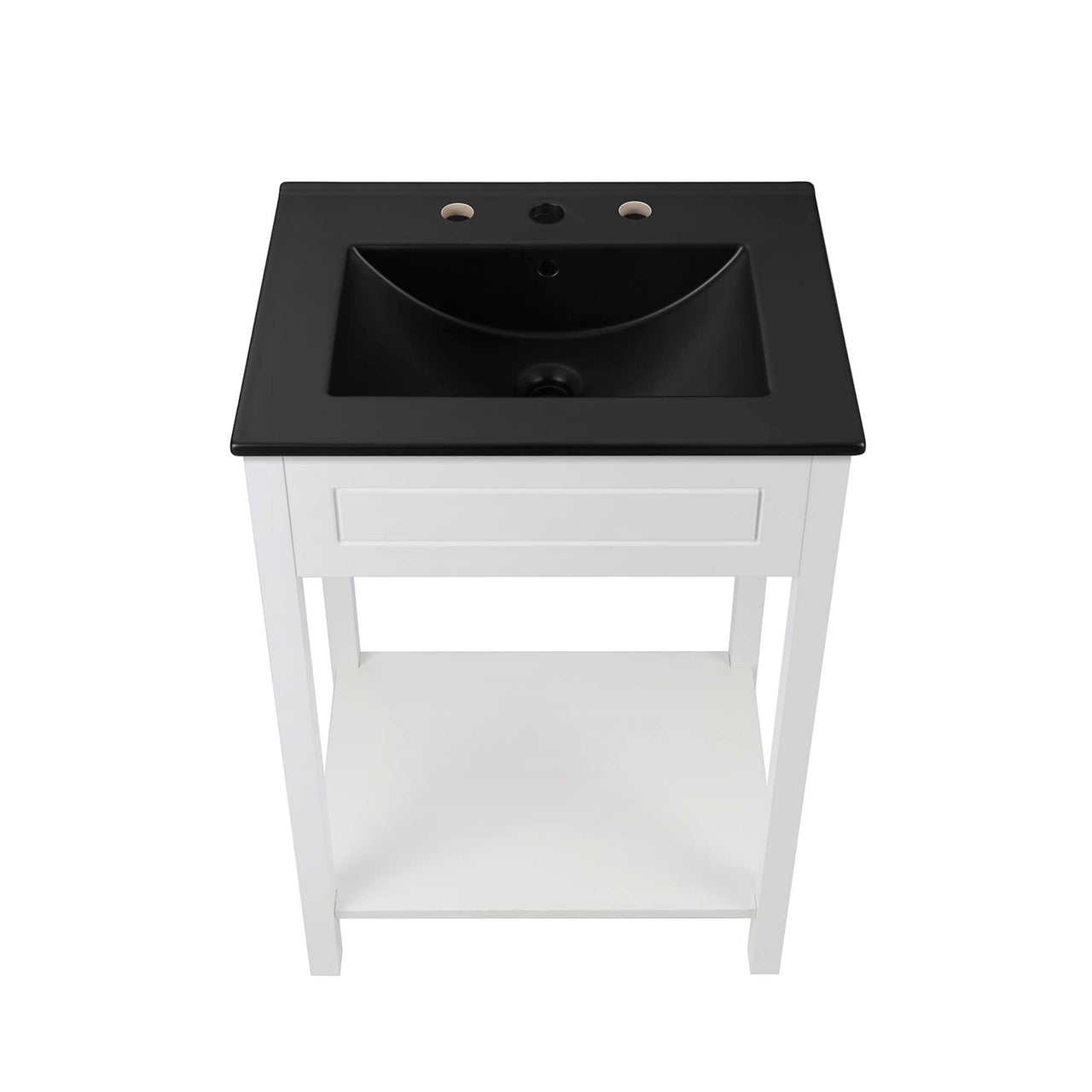 Altis Vanity Unit, Small, White & Black