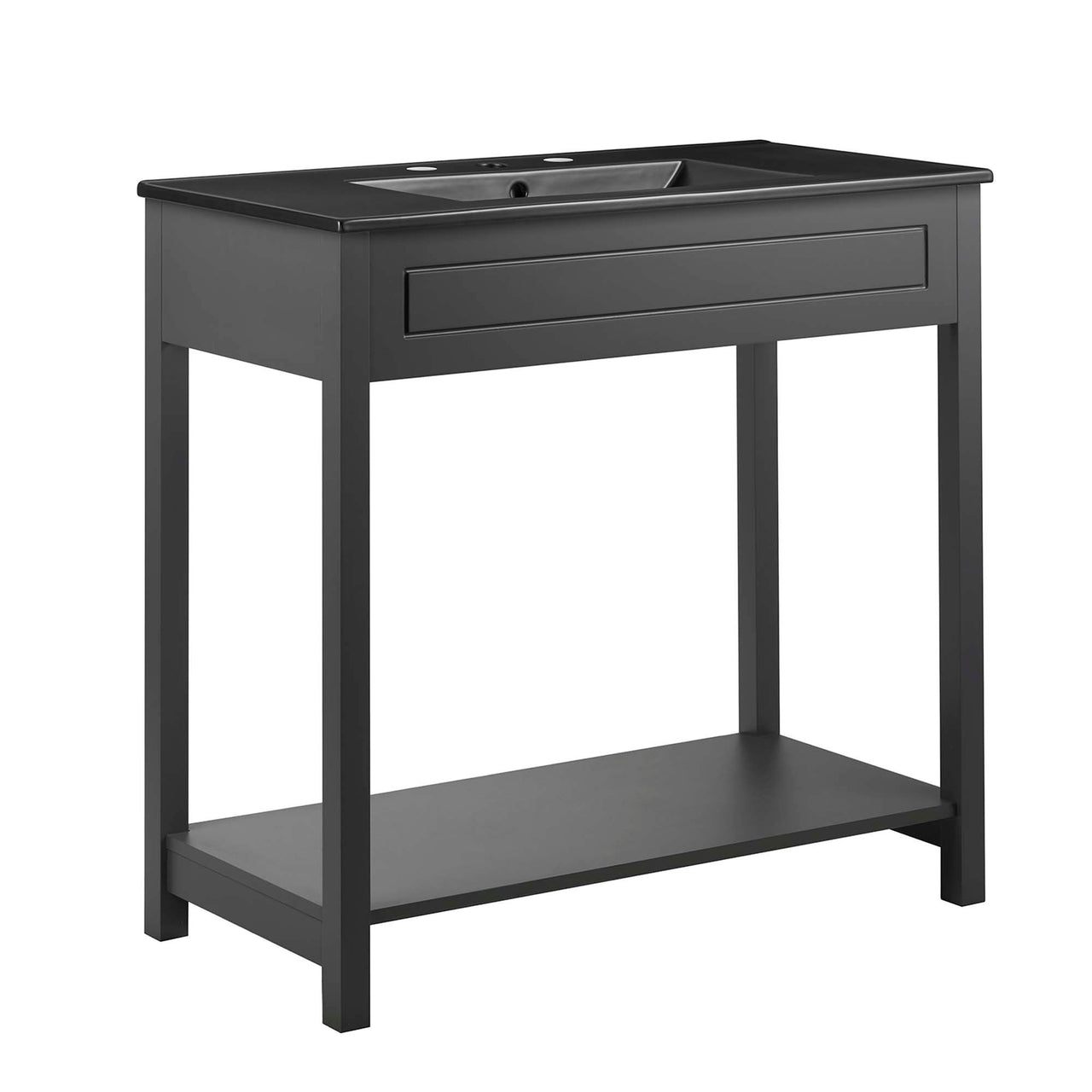 Altis Vanity Unit, Large, Gray & Black