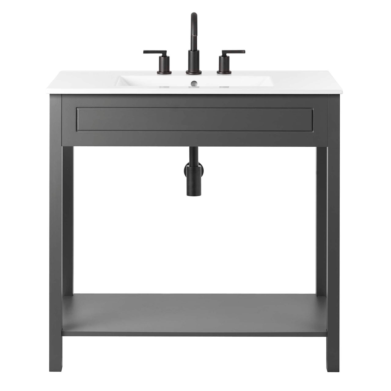Altis Vanity Unit, Large, Gray & White