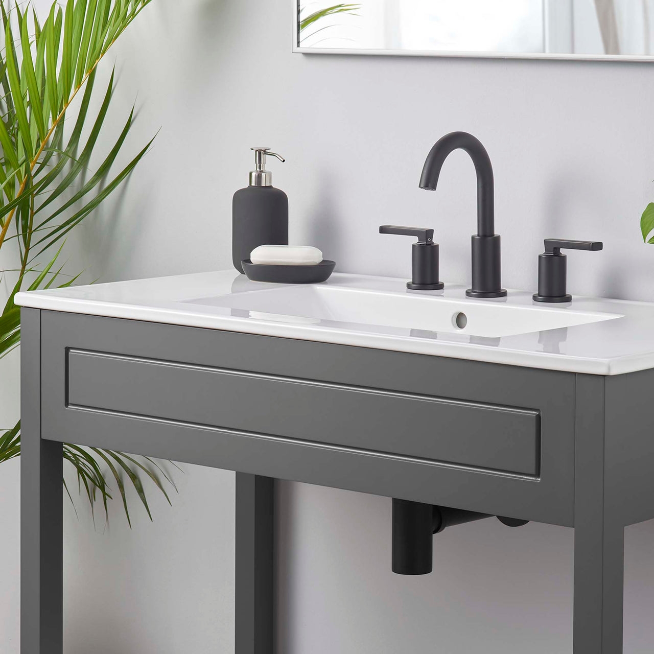 Altis Vanity Unit, Large, Gray & White