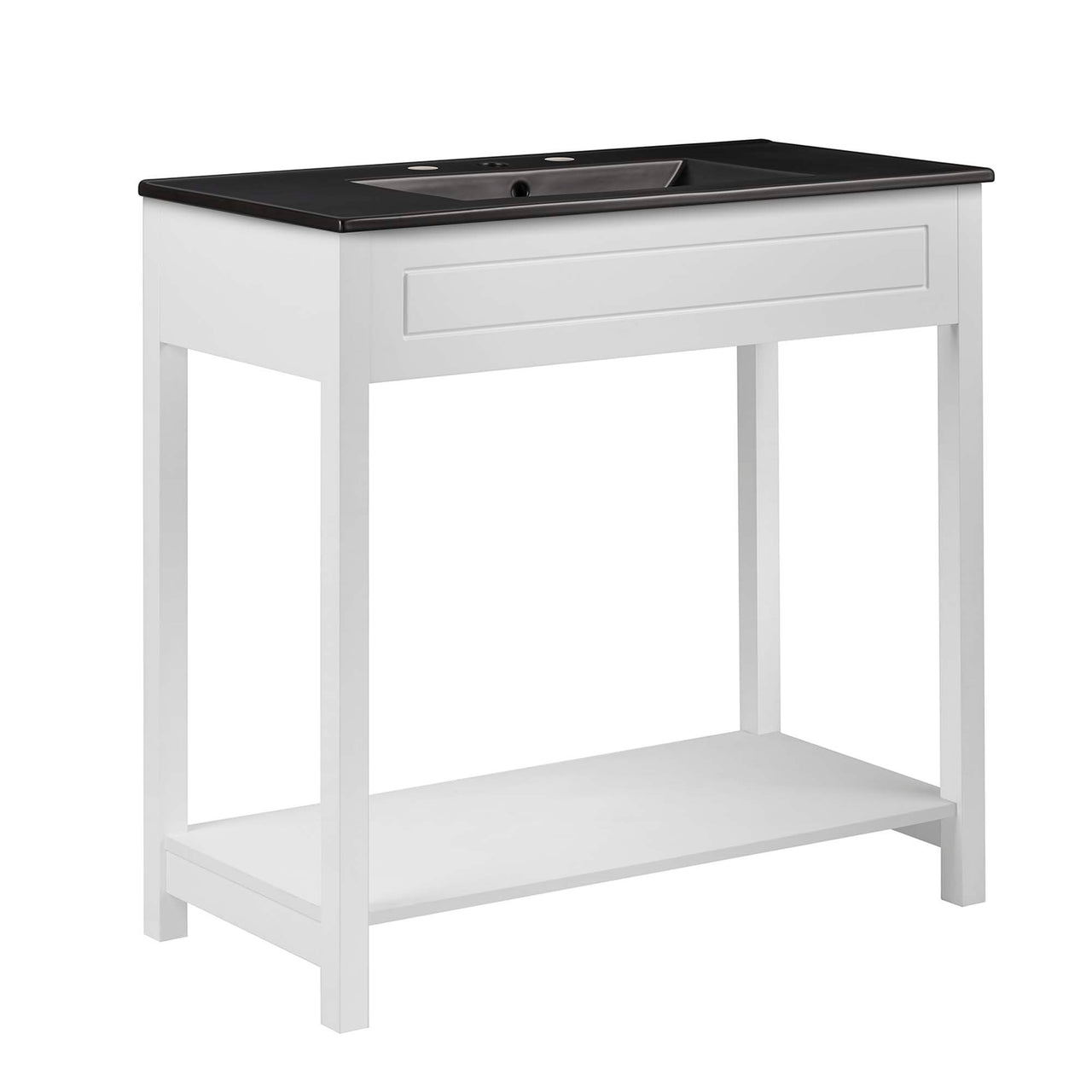Altis Vanity Unit, Large, White & Black