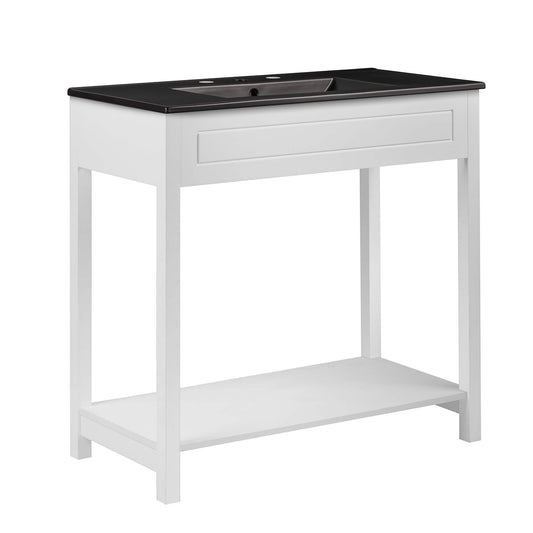 Altis Vanity Unit, Large, White & Black