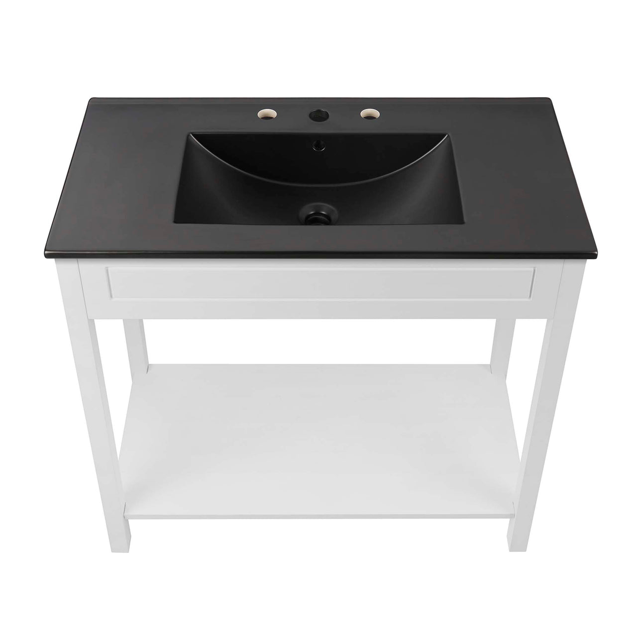 Altis Vanity Unit, Large, White & Black