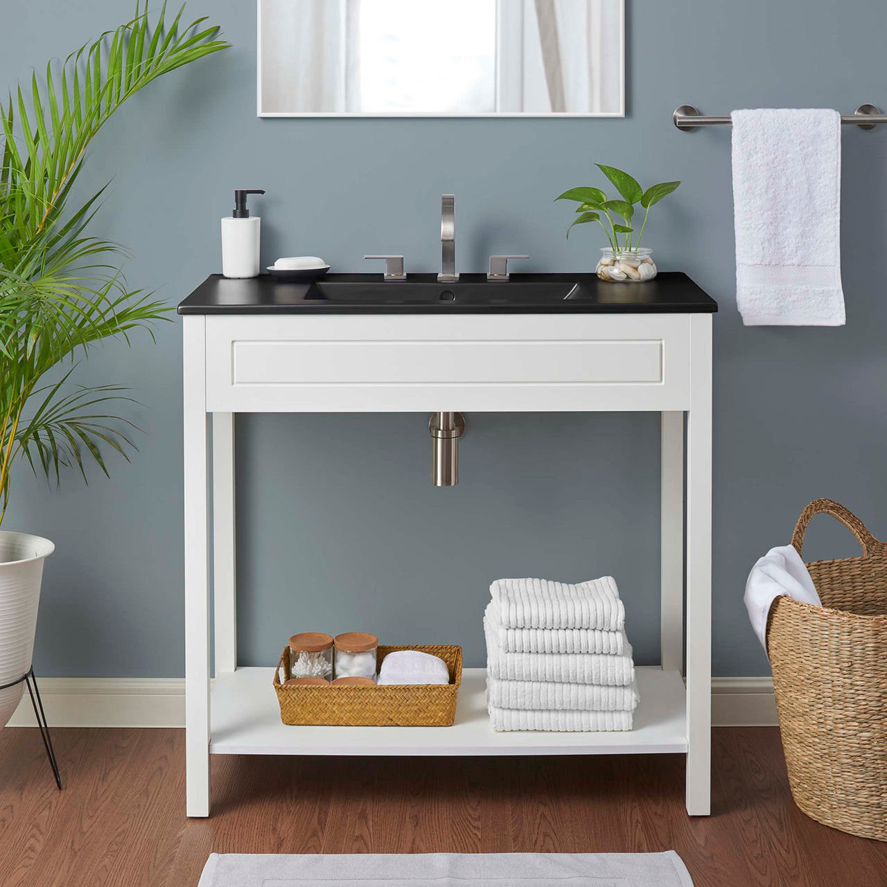 Altis Vanity Unit, Large, White & Black