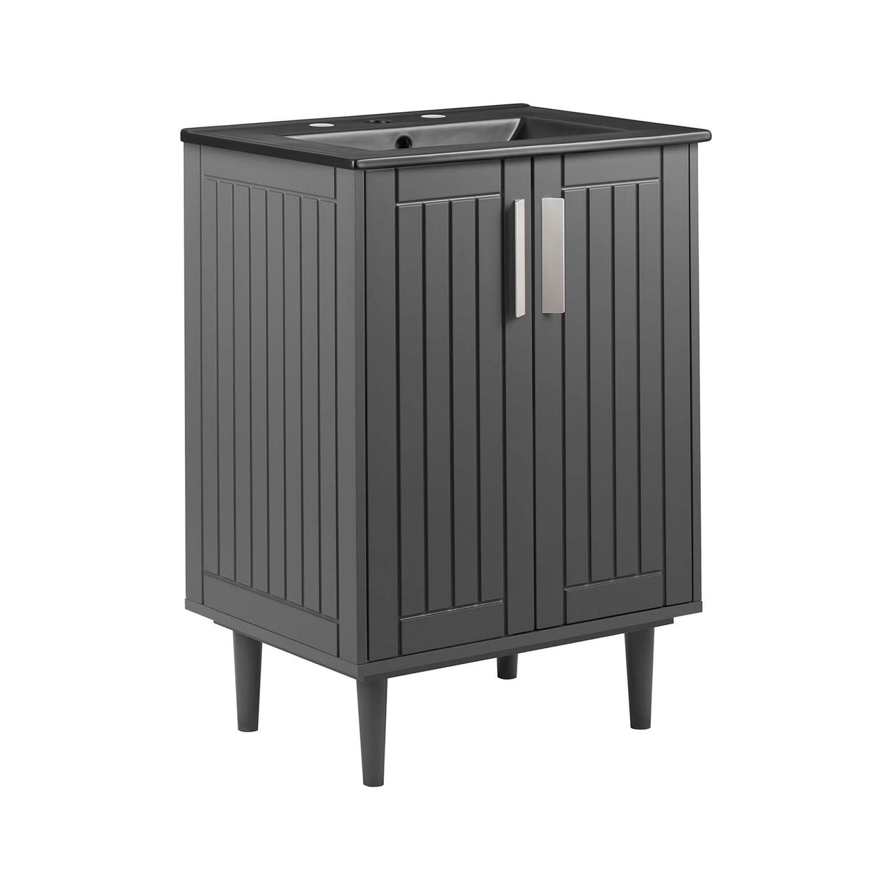 Augustus Vanity Unit, Small, Gray & Black