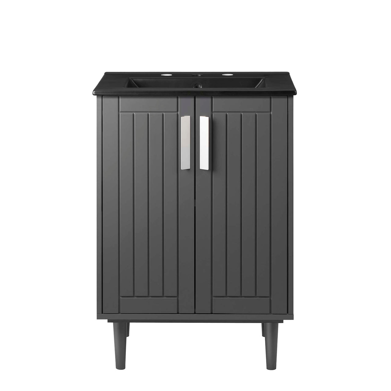 Augustus Vanity Unit, Small, Gray & Black