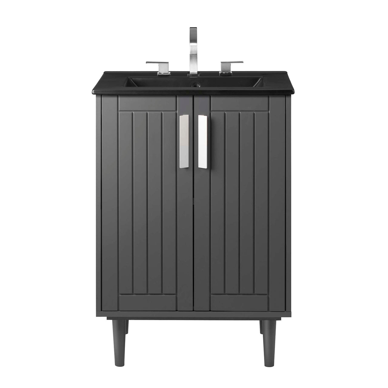 Augustus Vanity Unit, Small, Gray & Black