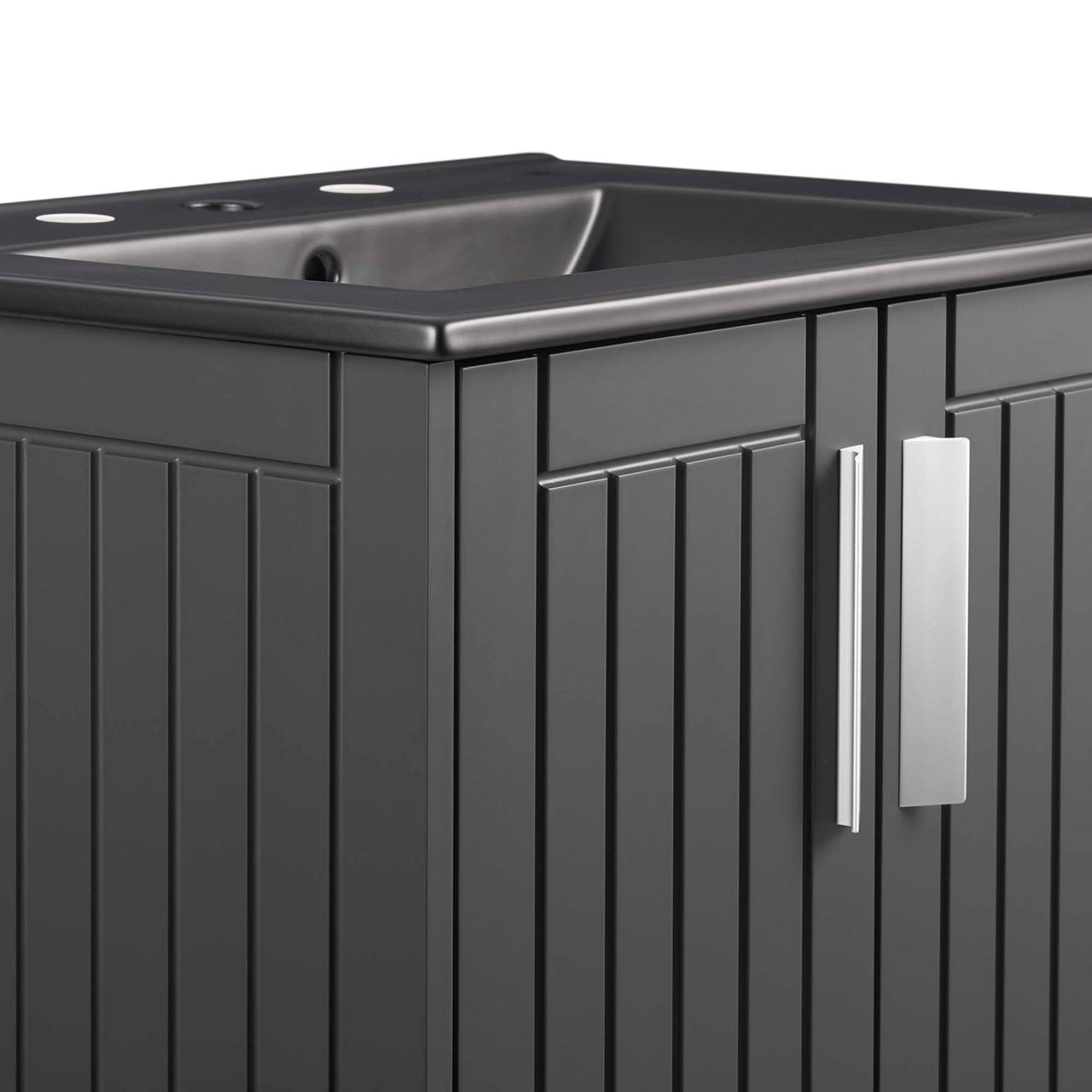 Augustus Vanity Unit, Small, Gray & Black