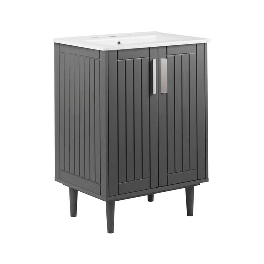 Augustus Vanity Unit, Small, Gray & White