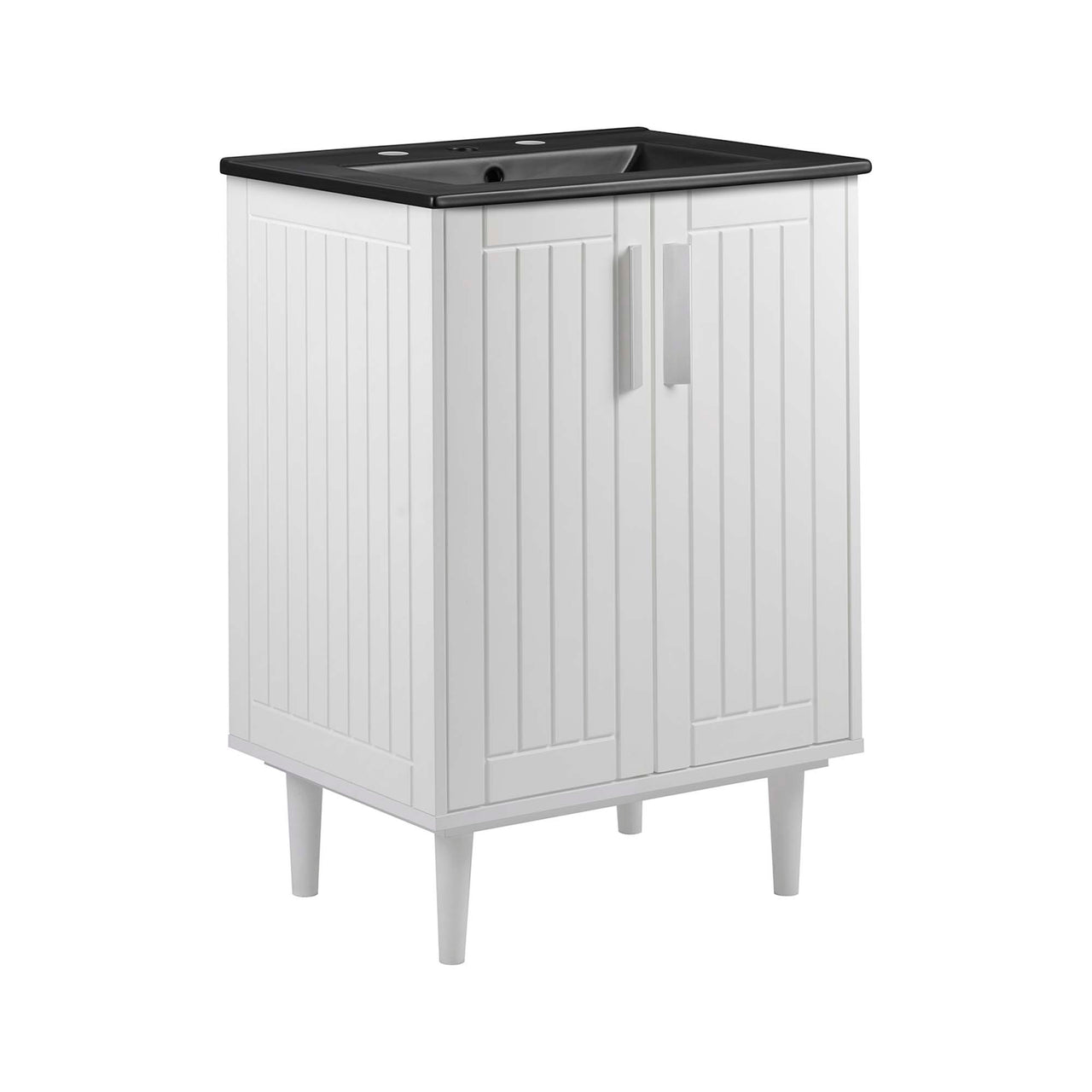 Augustus Vanity Unit, Small, White & Black