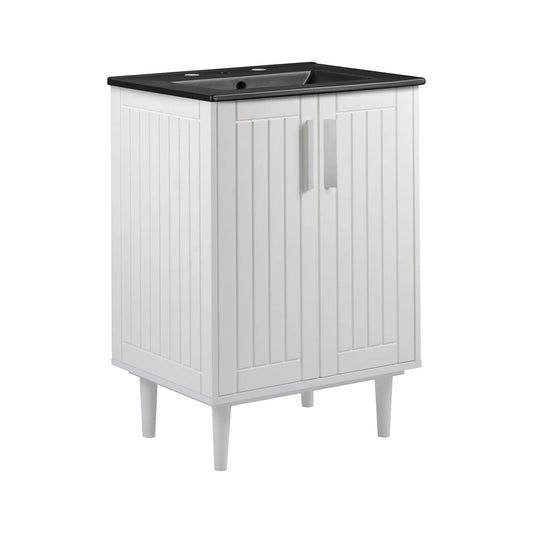 Augustus Vanity Unit, Small, White & Black