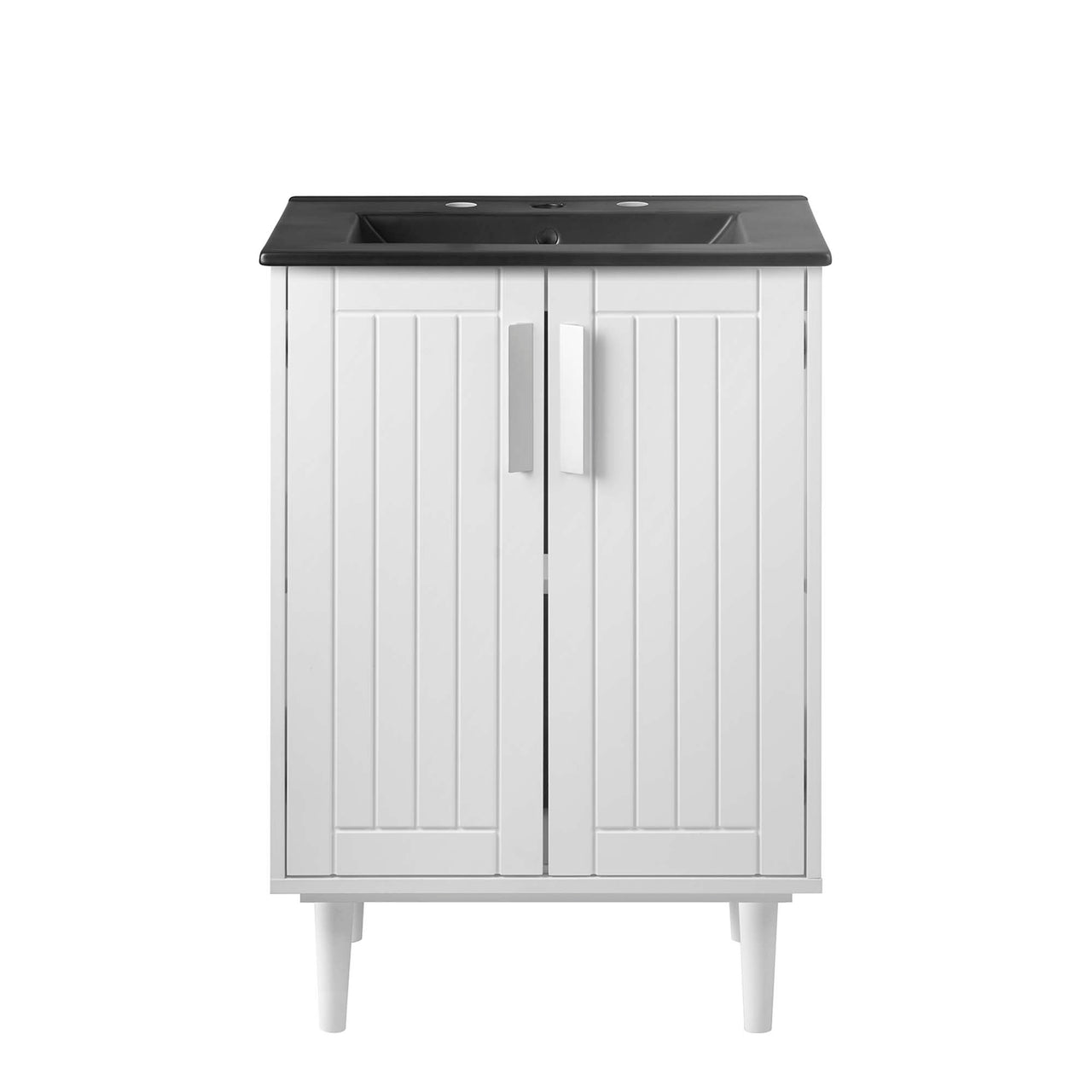 Augustus Vanity Unit, Small, White & Black