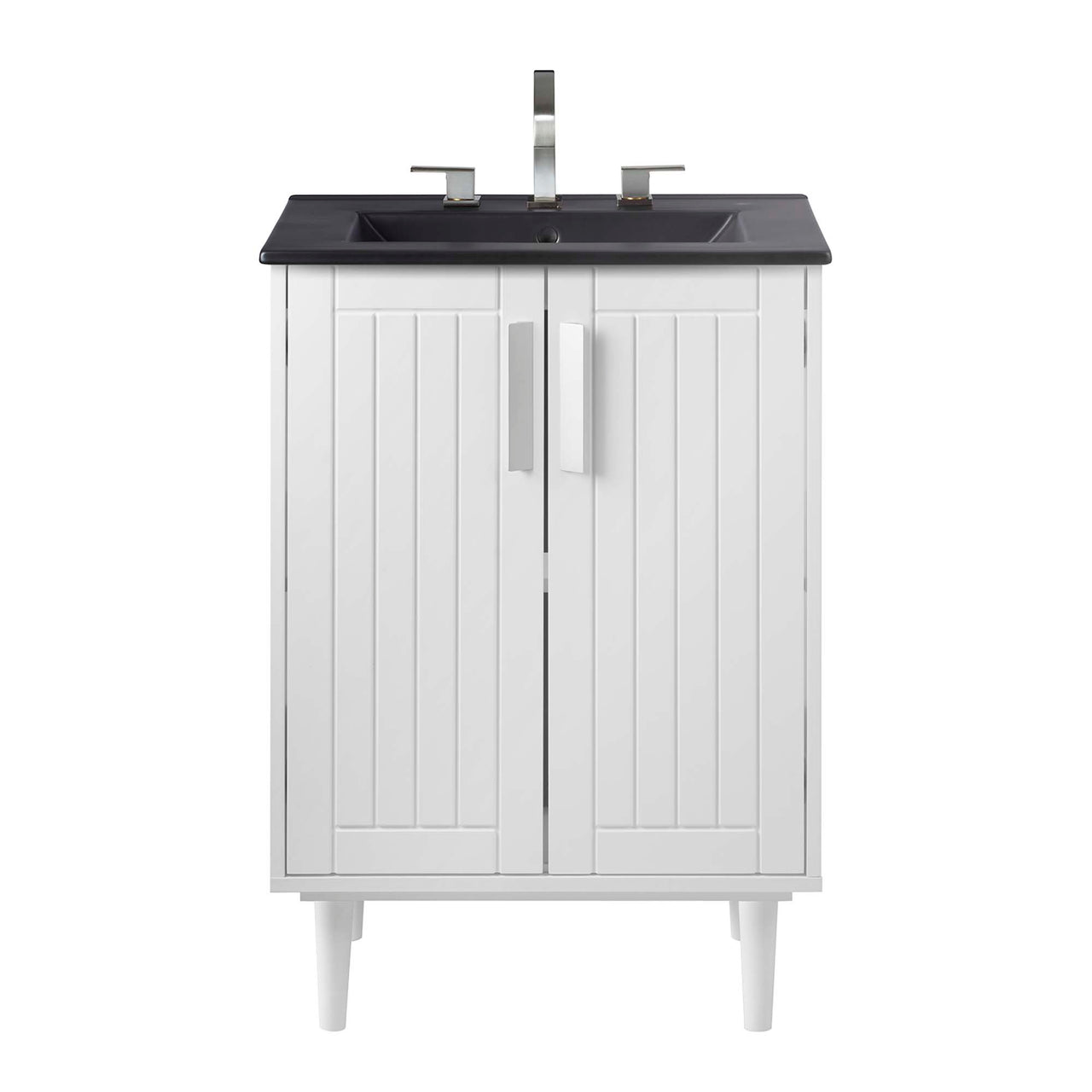 Augustus Vanity Unit, Small, White & Black