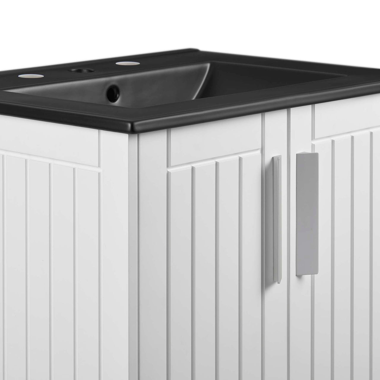 Augustus Vanity Unit, Small, White & Black