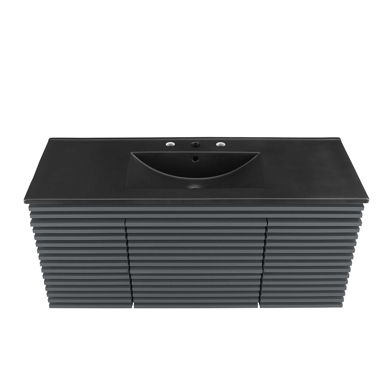 Ventra Floating Vanity Unit, Extra Large, Gray & Black