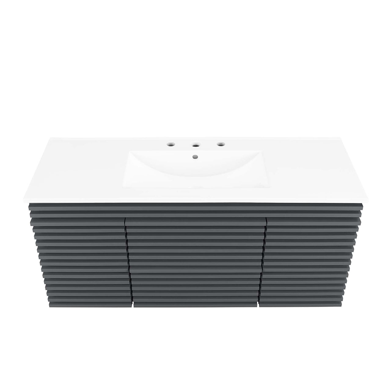 Ventra Floating Vanity Unit, Extra Large, Gray & White