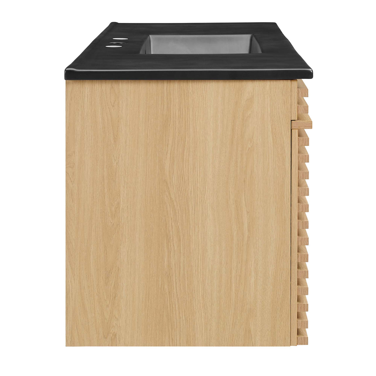 Ventra Floating Vanity Unit, Extra Large, Oak & Black